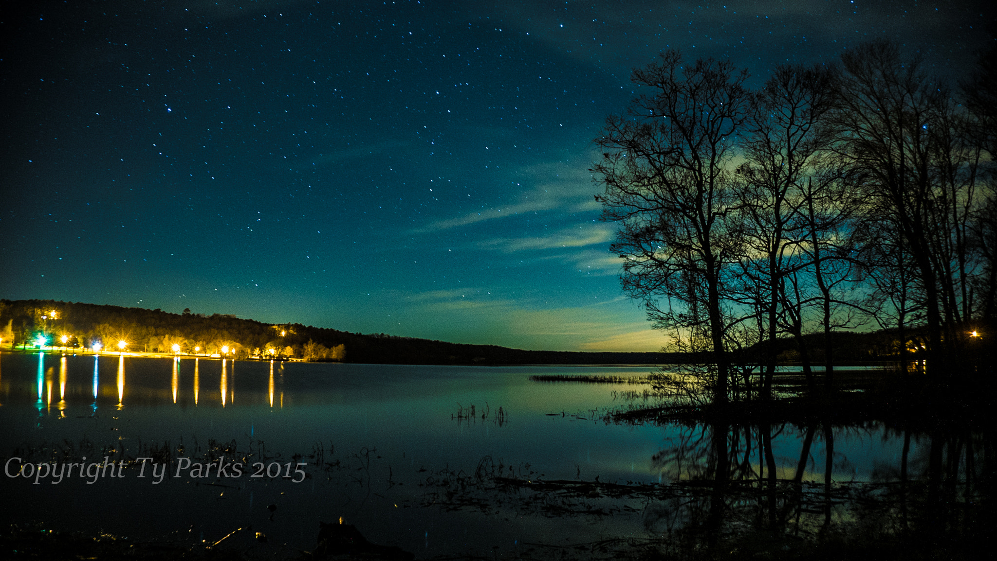 Sony a7S sample photo. Night time at the lake photography