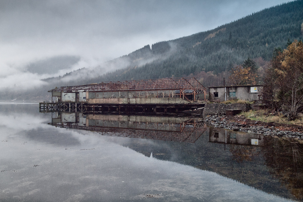 Olympus E-30 sample photo. Torpedo test range, loch long photography