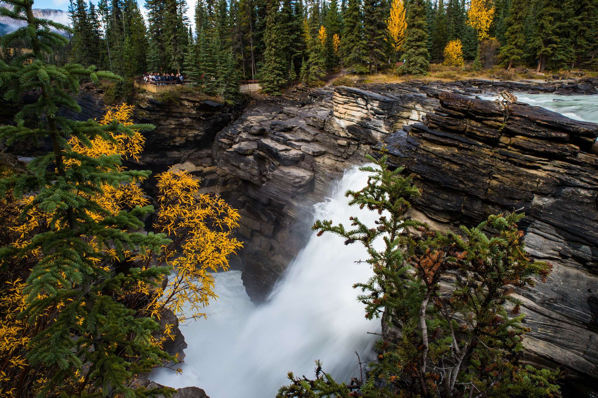 Nikon Df sample photo. Athabasca falls, canada photography