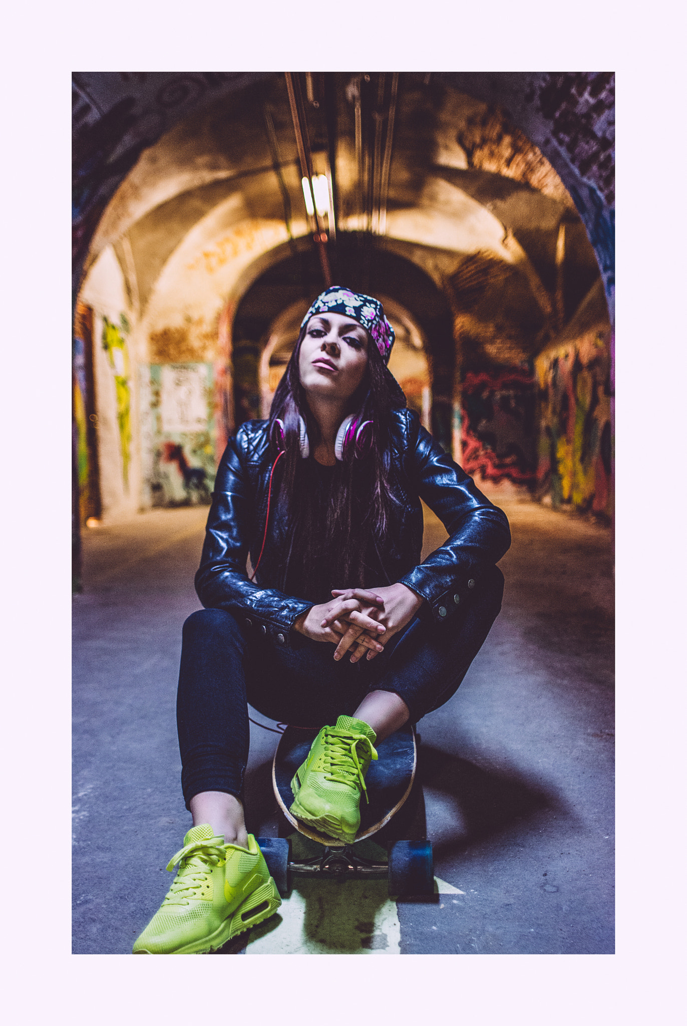 Nikon D7100 + Sigma 24mm F1.8 EX DG Aspherical Macro sample photo. Skater girl photography