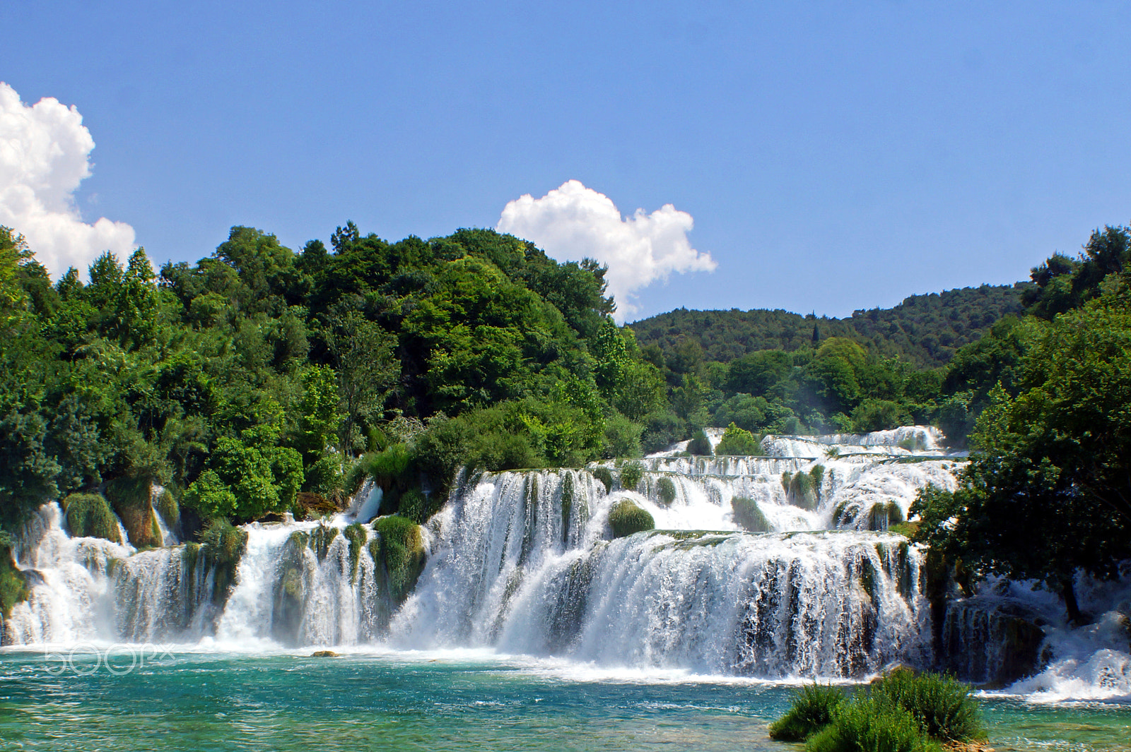 Sony DT 18-70mm F3.5-5.6 sample photo. Waterfall at krka national park croatia photography