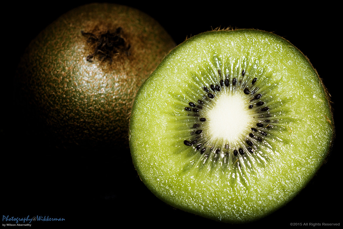 Nikon PC-E Micro-Nikkor 85mm F2.8D Tilt-Shift sample photo. Kiwi fruit photography