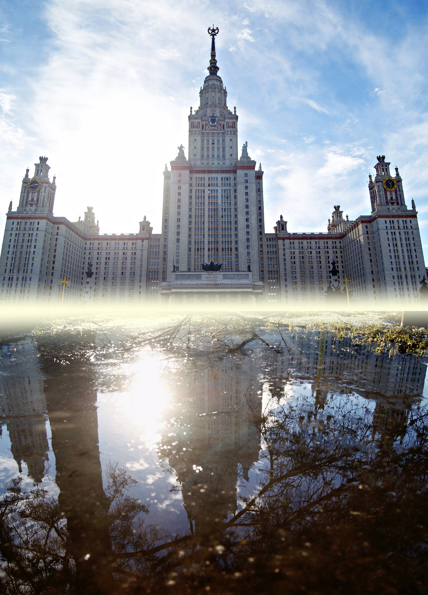 Sony DT 18-55mm F3.5-5.6 SAM sample photo. Moscow state university photography
