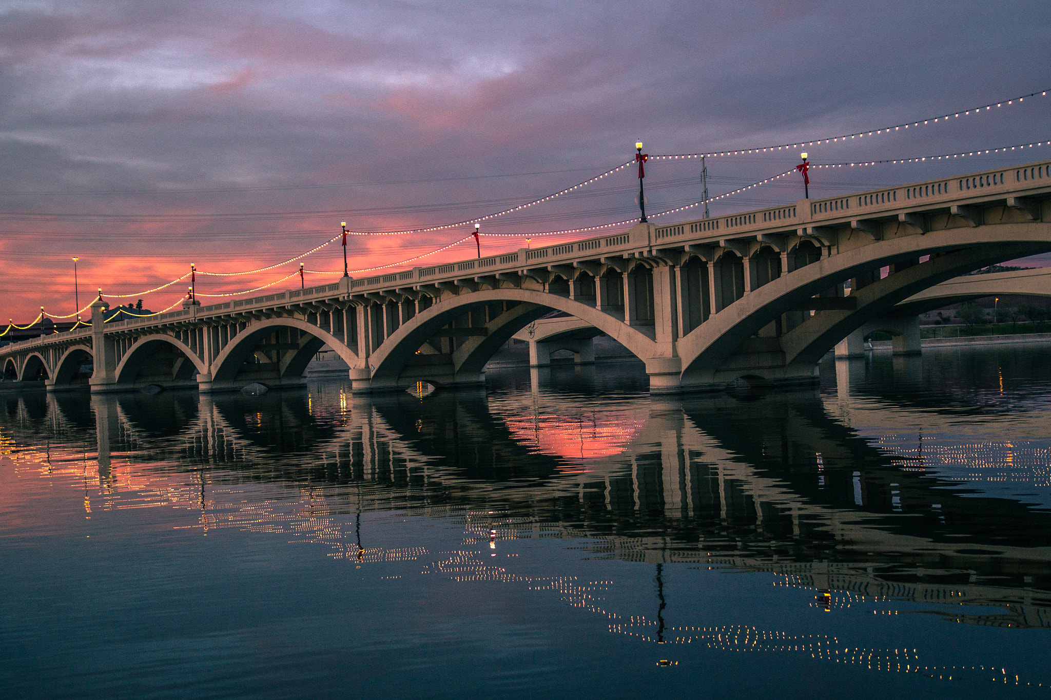 Sigma 24mm F1.4 DG HSM Art sample photo. Bridge and sunset photography