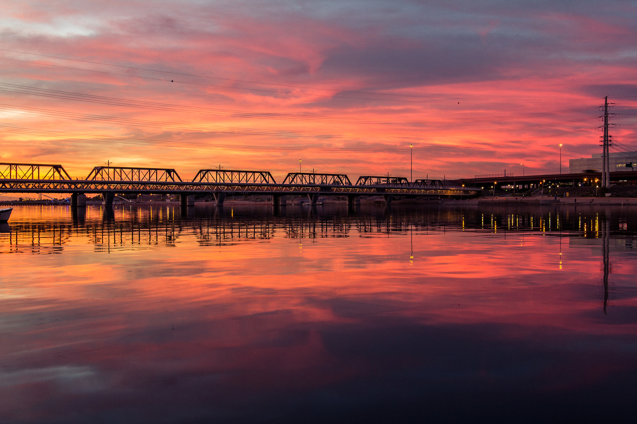 Sigma 24mm F1.4 DG HSM Art sample photo. Sunset over the lake photography