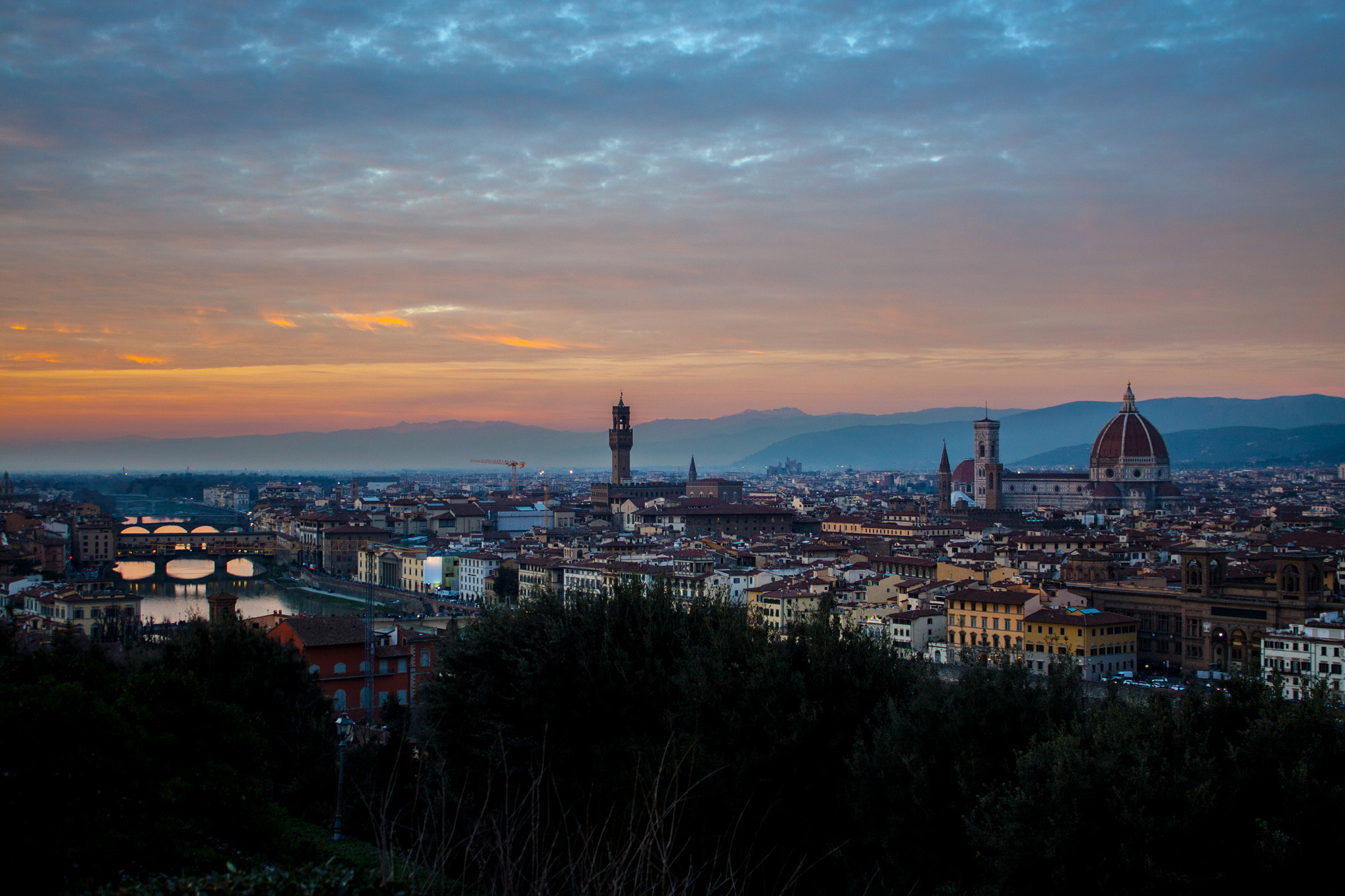 Canon EF-S 18-55mm F3.5-5.6 III sample photo. Florence cityscape photography