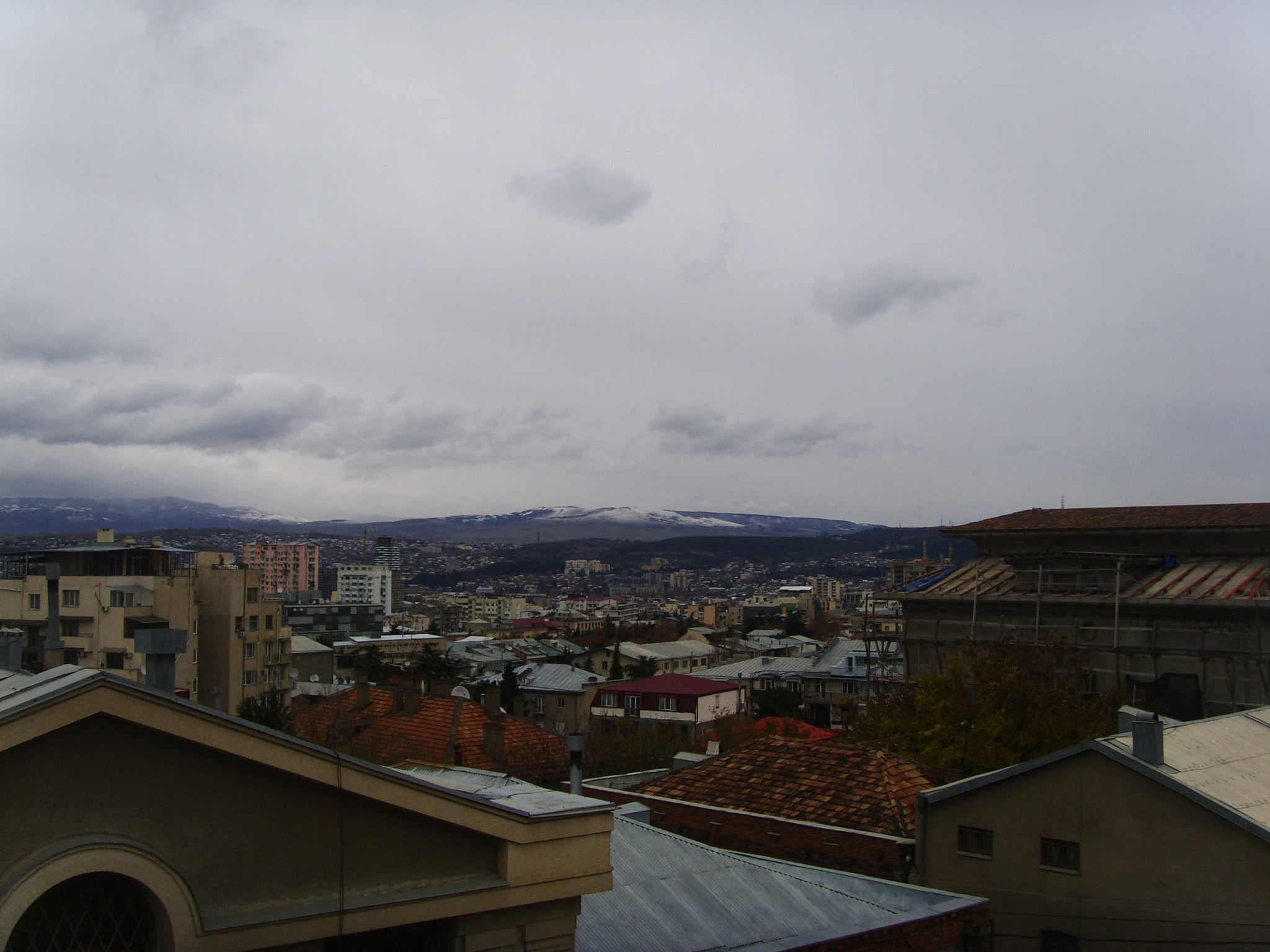 DIGITAL CAM sample photo. City and snow on the mountains photography