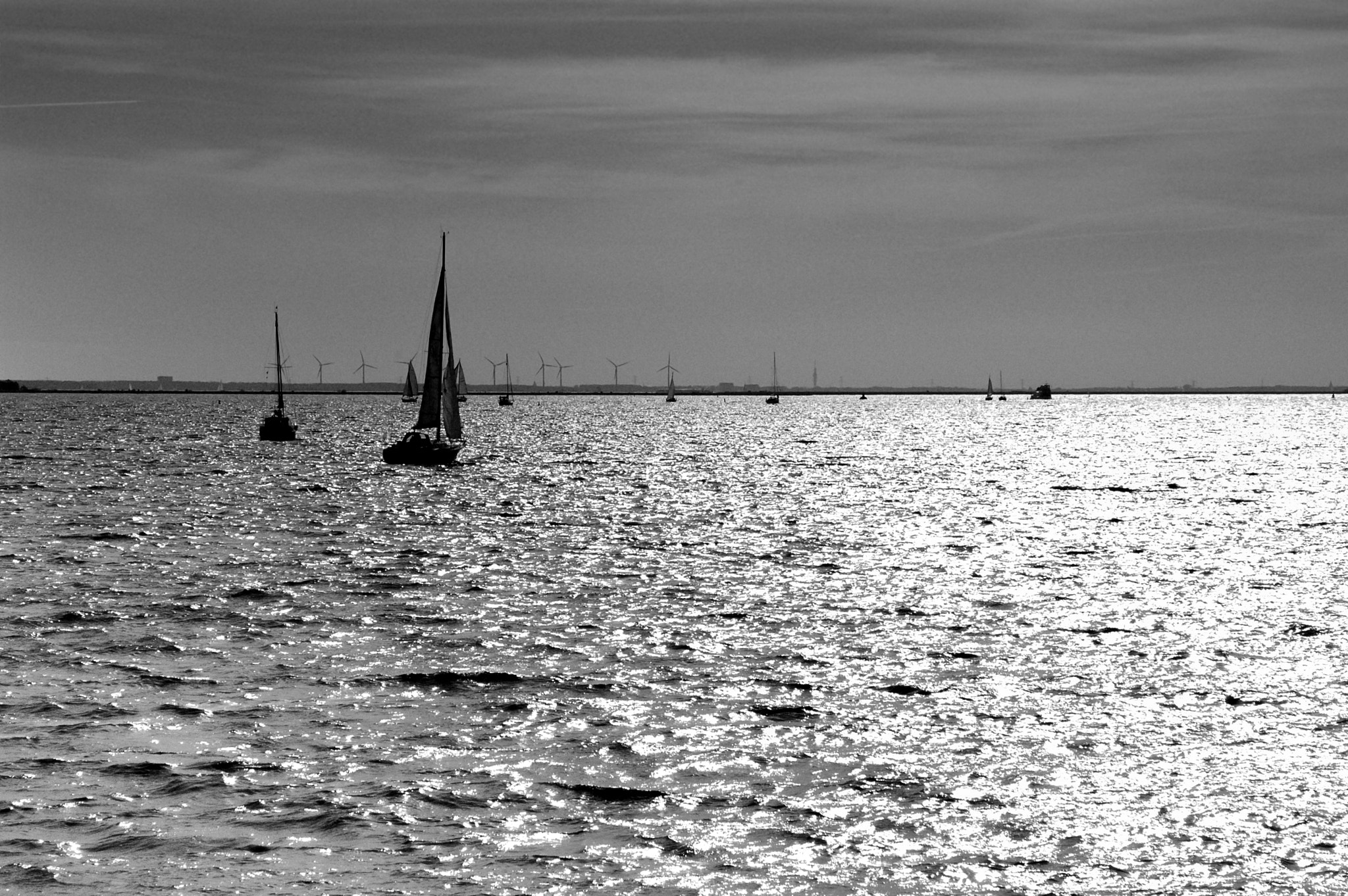 Nikon D70 sample photo. Boat in marken's sea photography