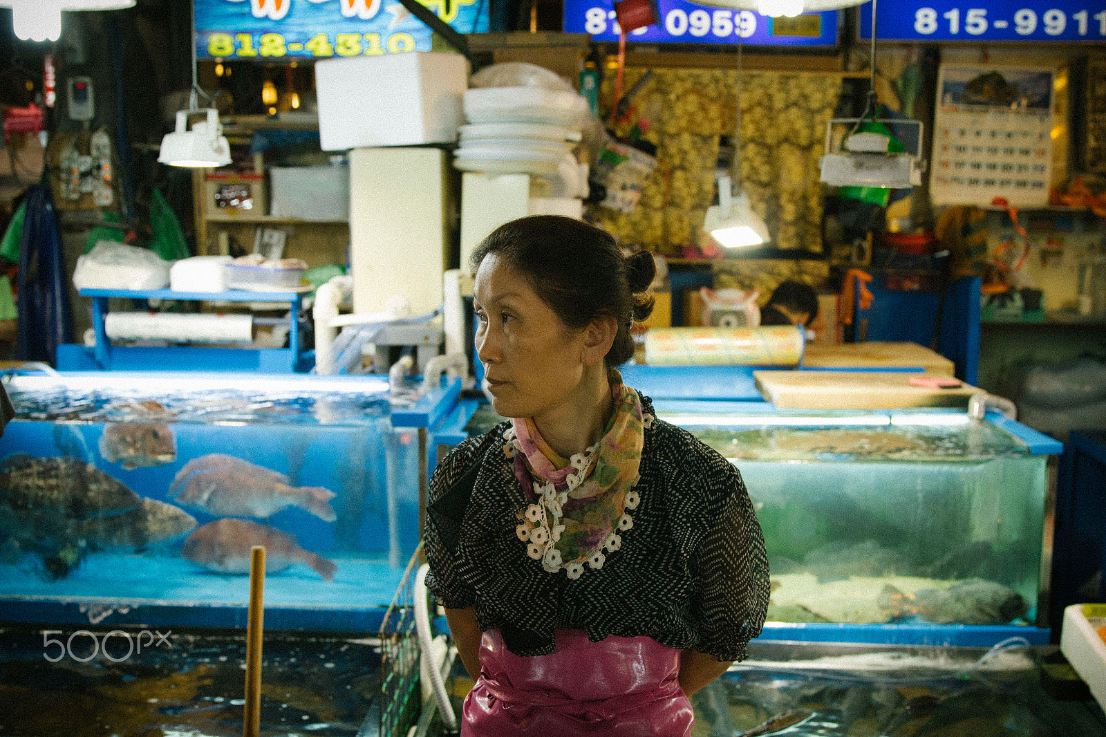 Canon EF 24-70mm F2.8L II USM sample photo. Fishmonger photography