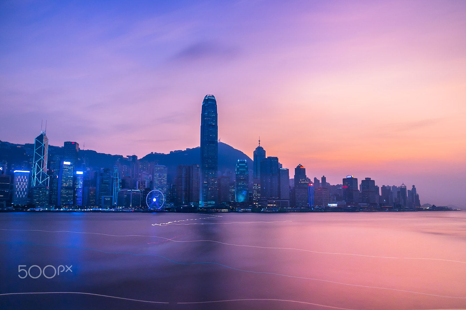Sony E 18-200mm F3.5-6.3 OSS LE sample photo. Hong kong twilight photography