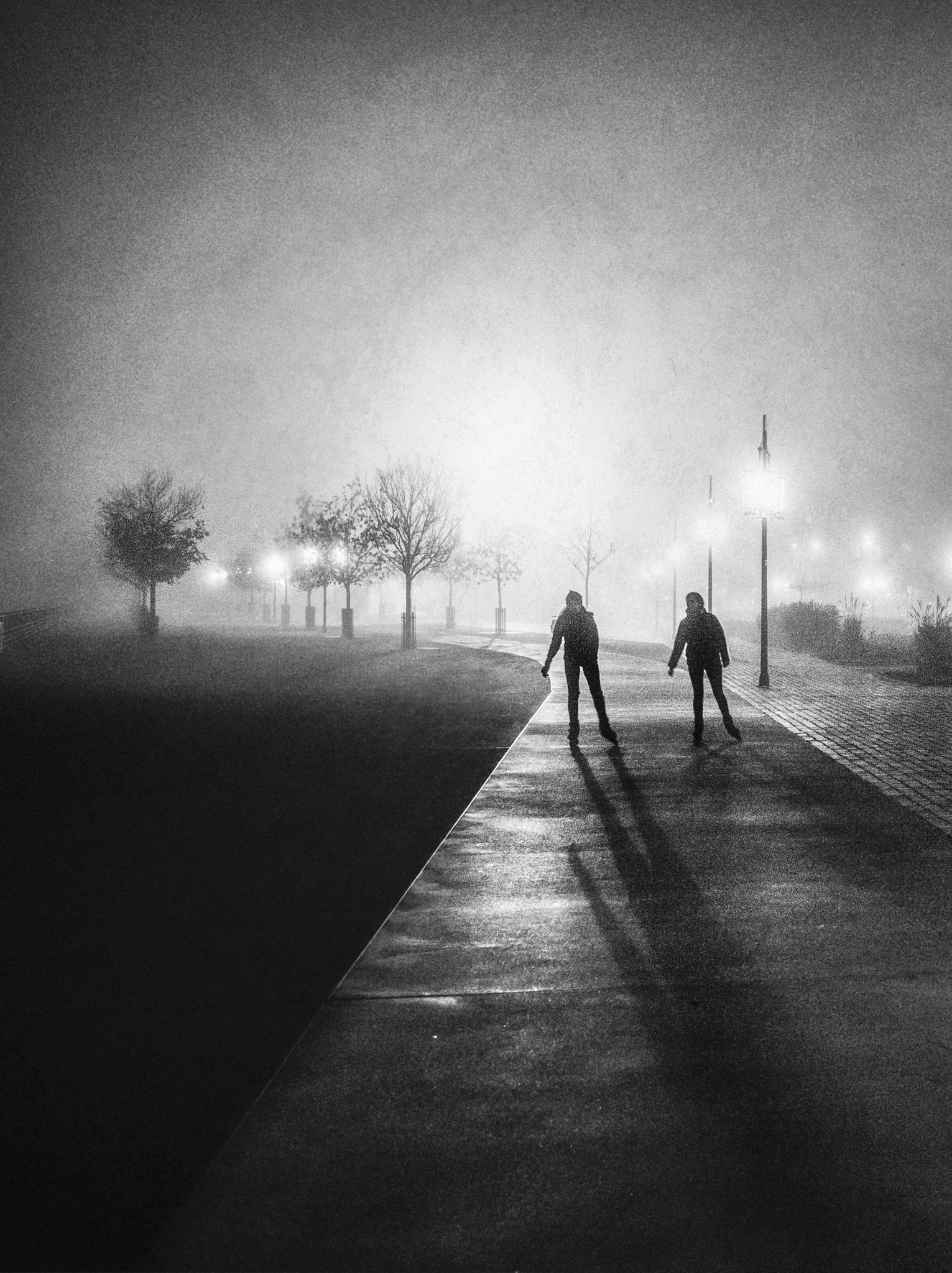 Sony a99 II + Minolta AF 35mm F2 [New] sample photo. Street of fog photography
