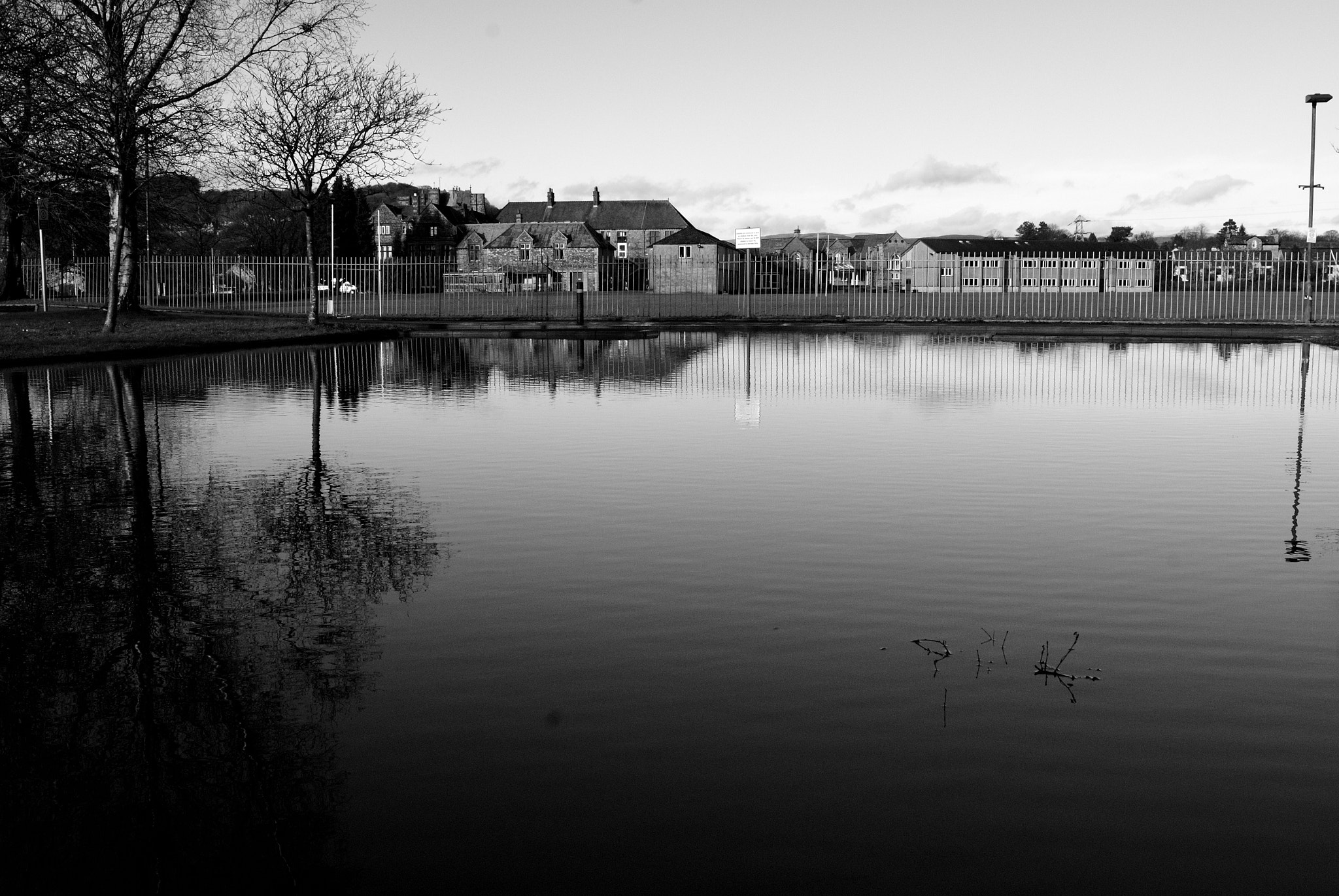 Nikon D200 + Nikon AF Nikkor 24mm F2.8D sample photo. Flooded car park photography
