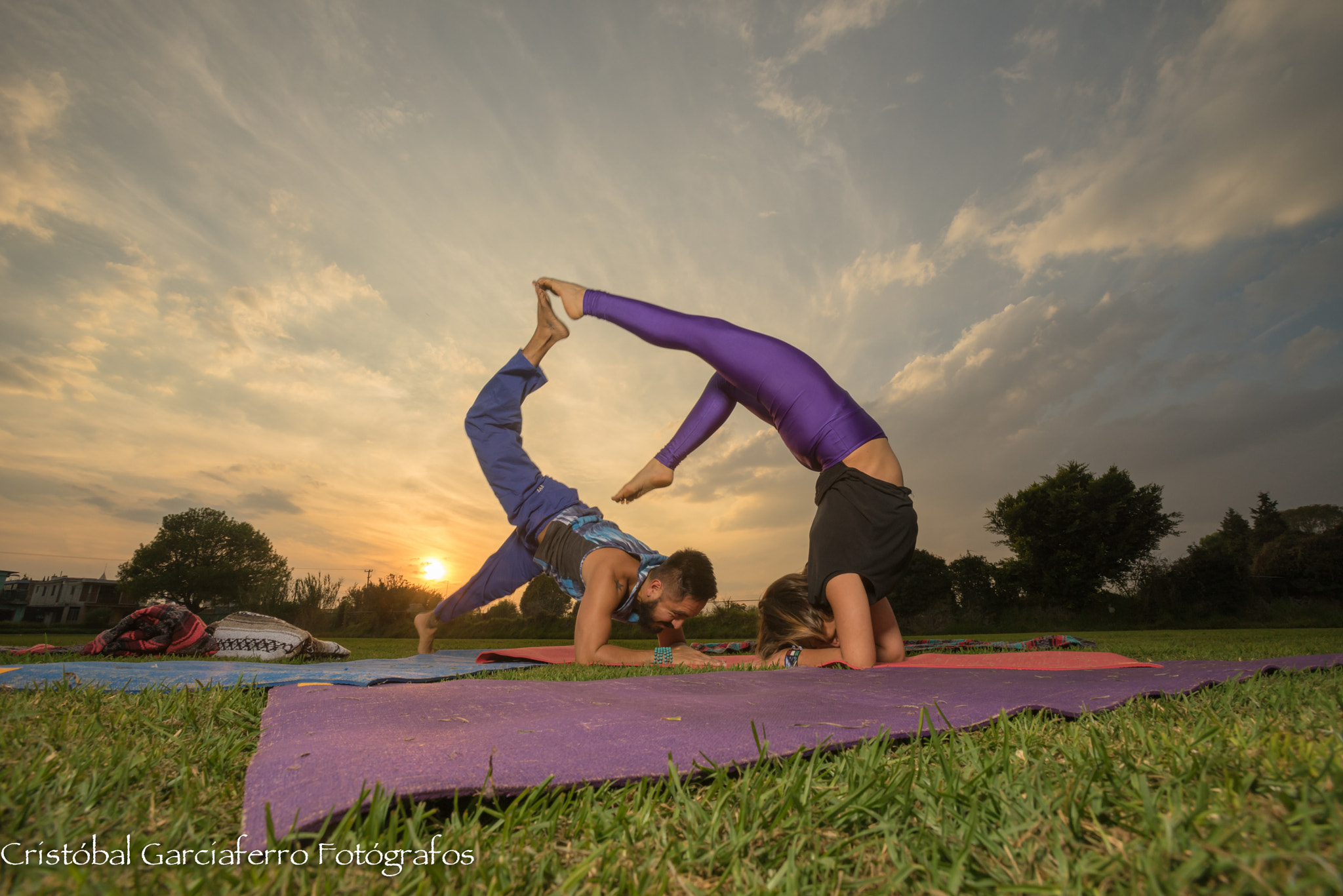 Sony a7R + Canon EF 16-35mm F2.8L USM sample photo. Acro yoga and sunset photography