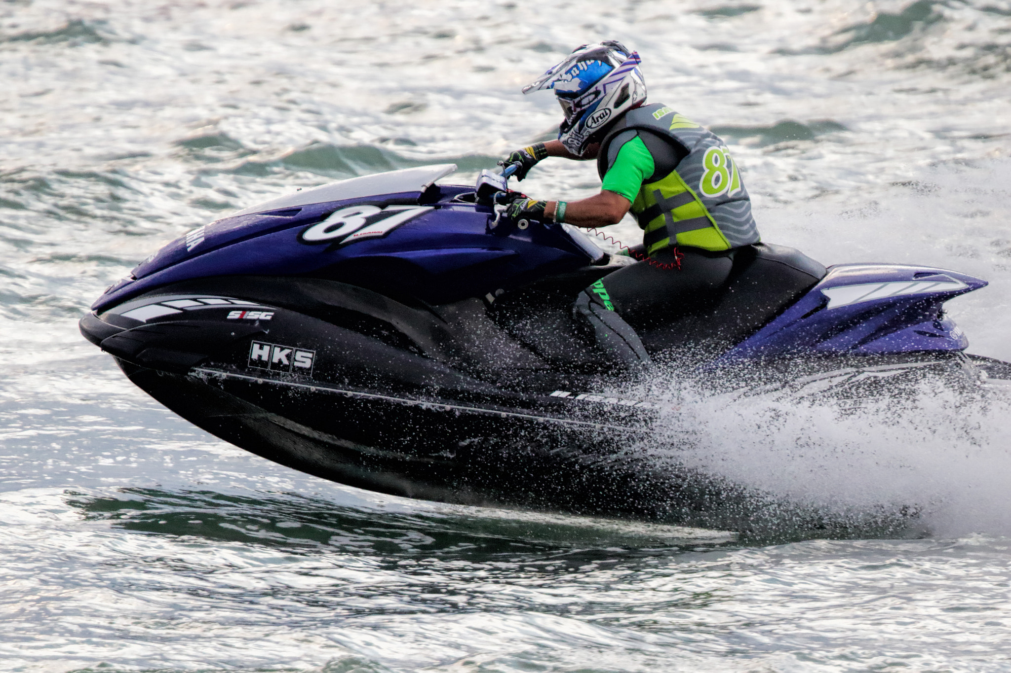 Canon EF 500mm F4L IS USM sample photo. Jet ski racers photography