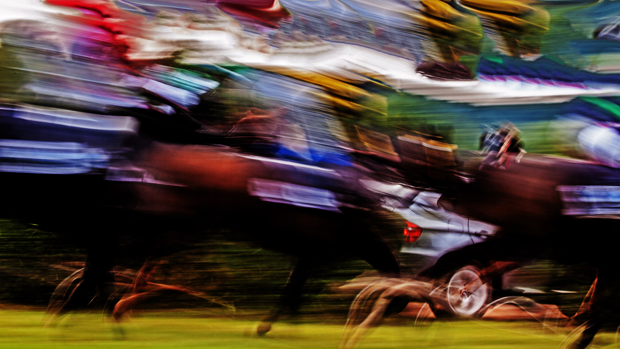 Olympus E-30 sample photo. Course de galop photography