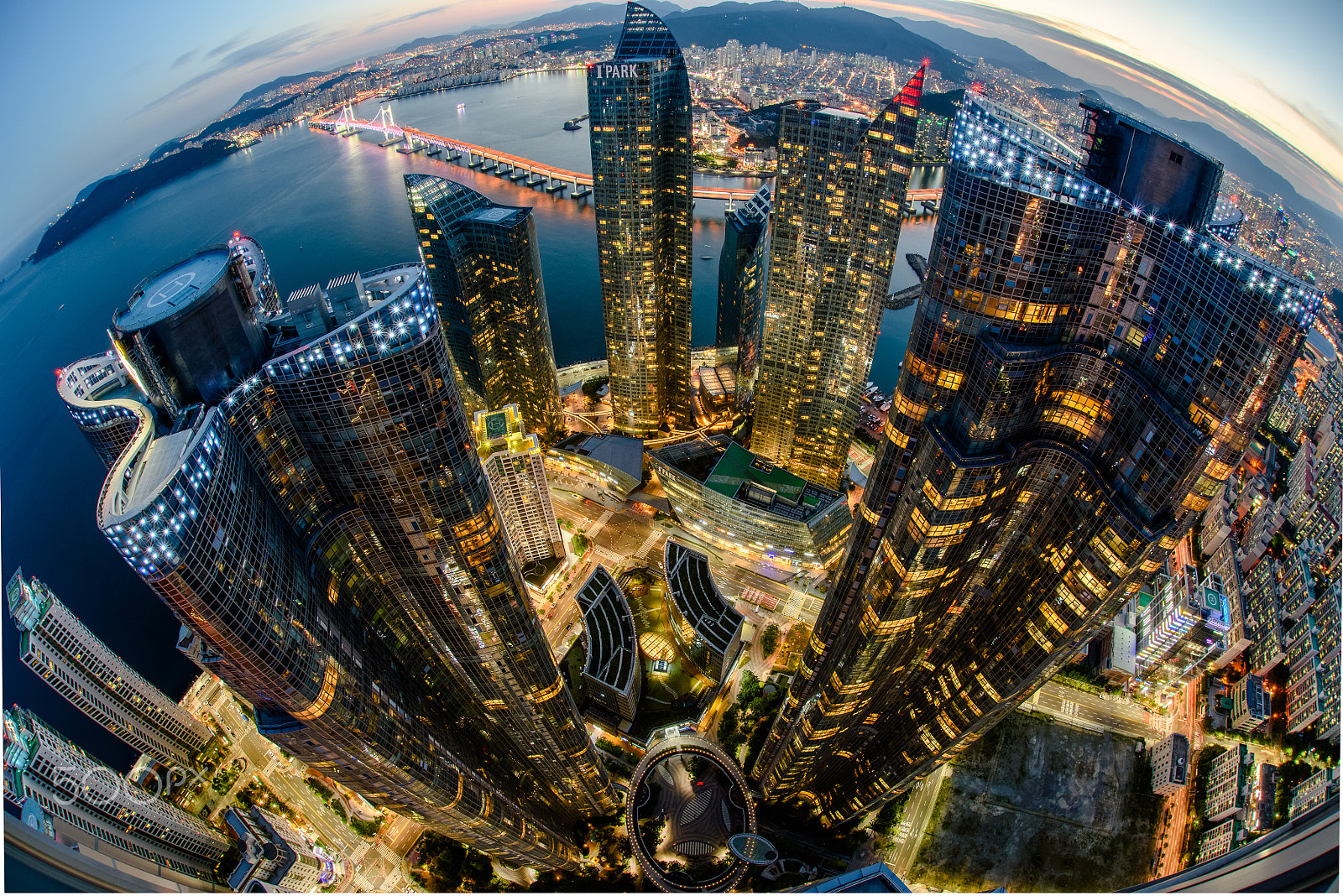 Nikon D810 + Sigma 15mm F2.8 EX DG Diagonal Fisheye sample photo. Haeundae we've the zenith tower photography