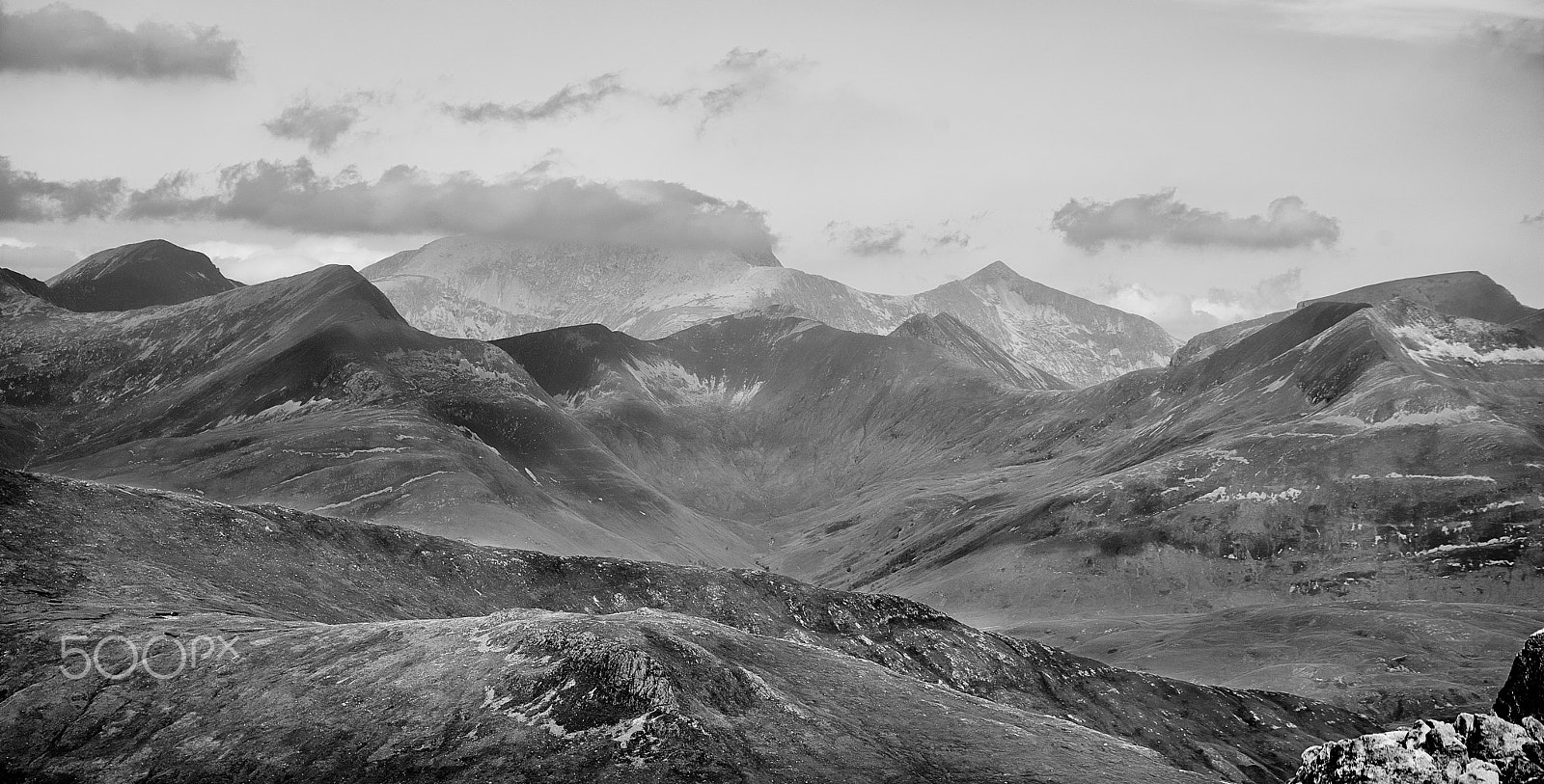 Minolta AF 100-200mm F4.5 sample photo. Ben nevis in a cloud photography
