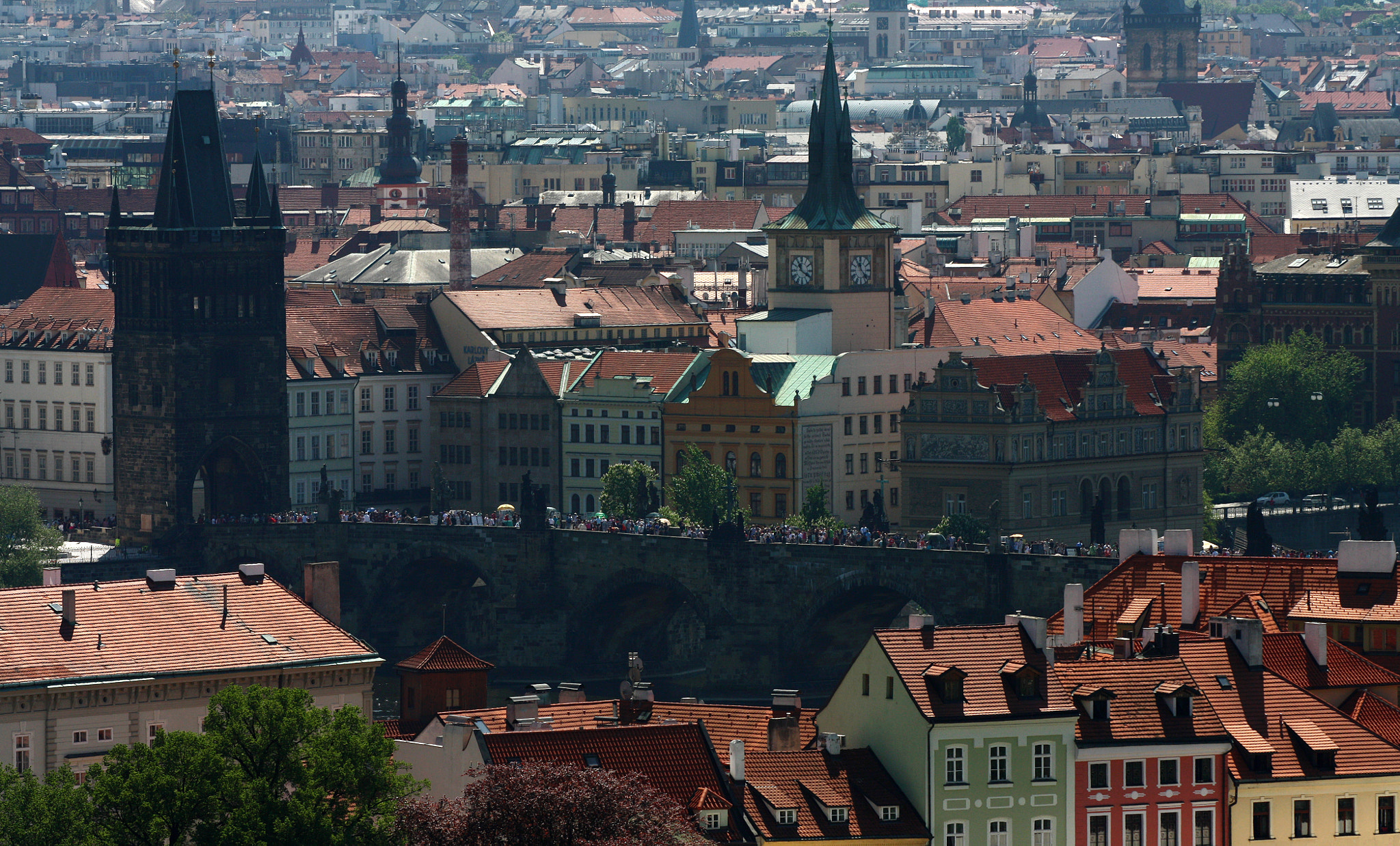 Canon EOS 450D (EOS Rebel XSi / EOS Kiss X2) + Canon EF 70-200mm F4L USM sample photo. Cityscape of prague photography
