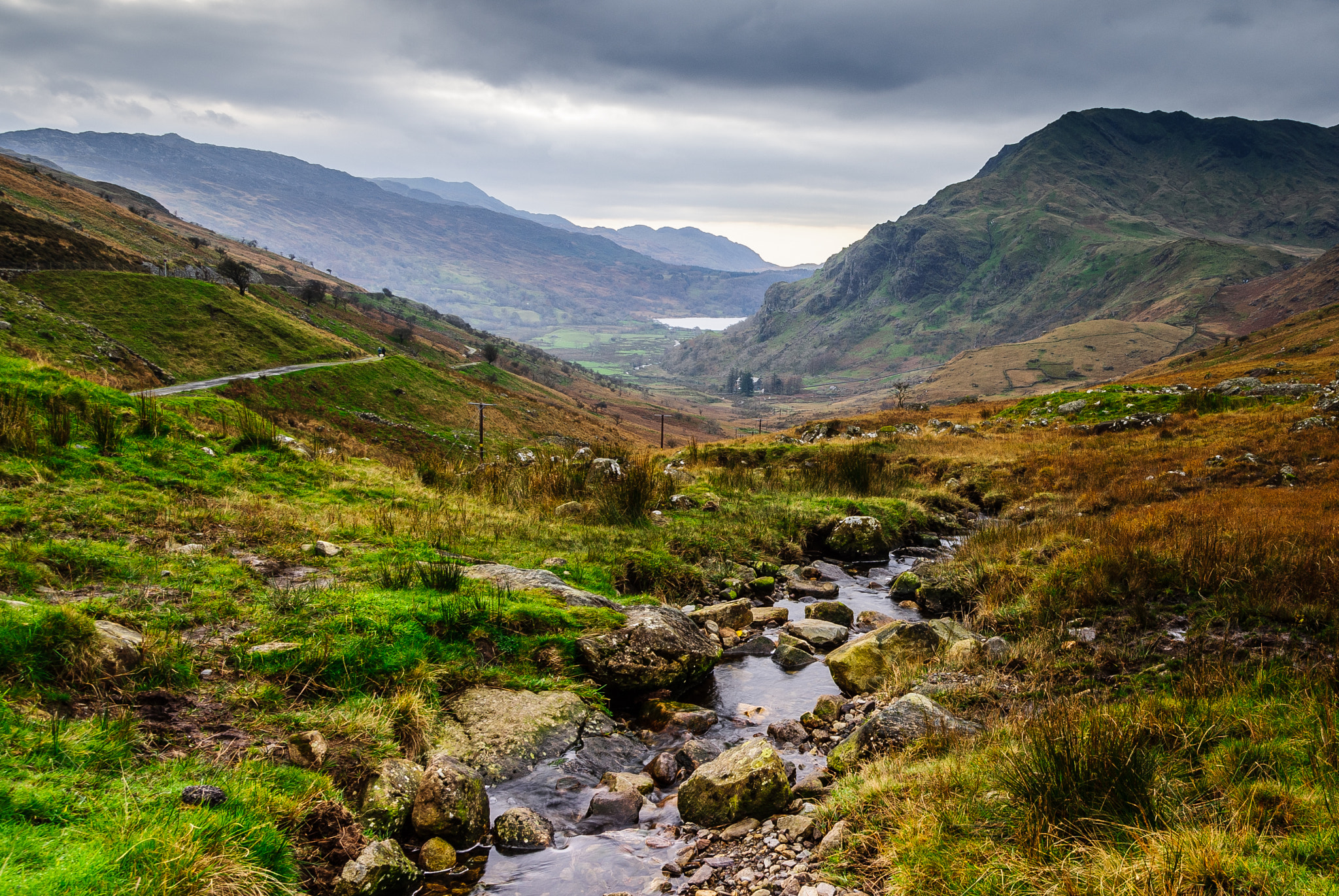 Sony Alpha DSLR-A300 sample photo. Snowdonia stream photography