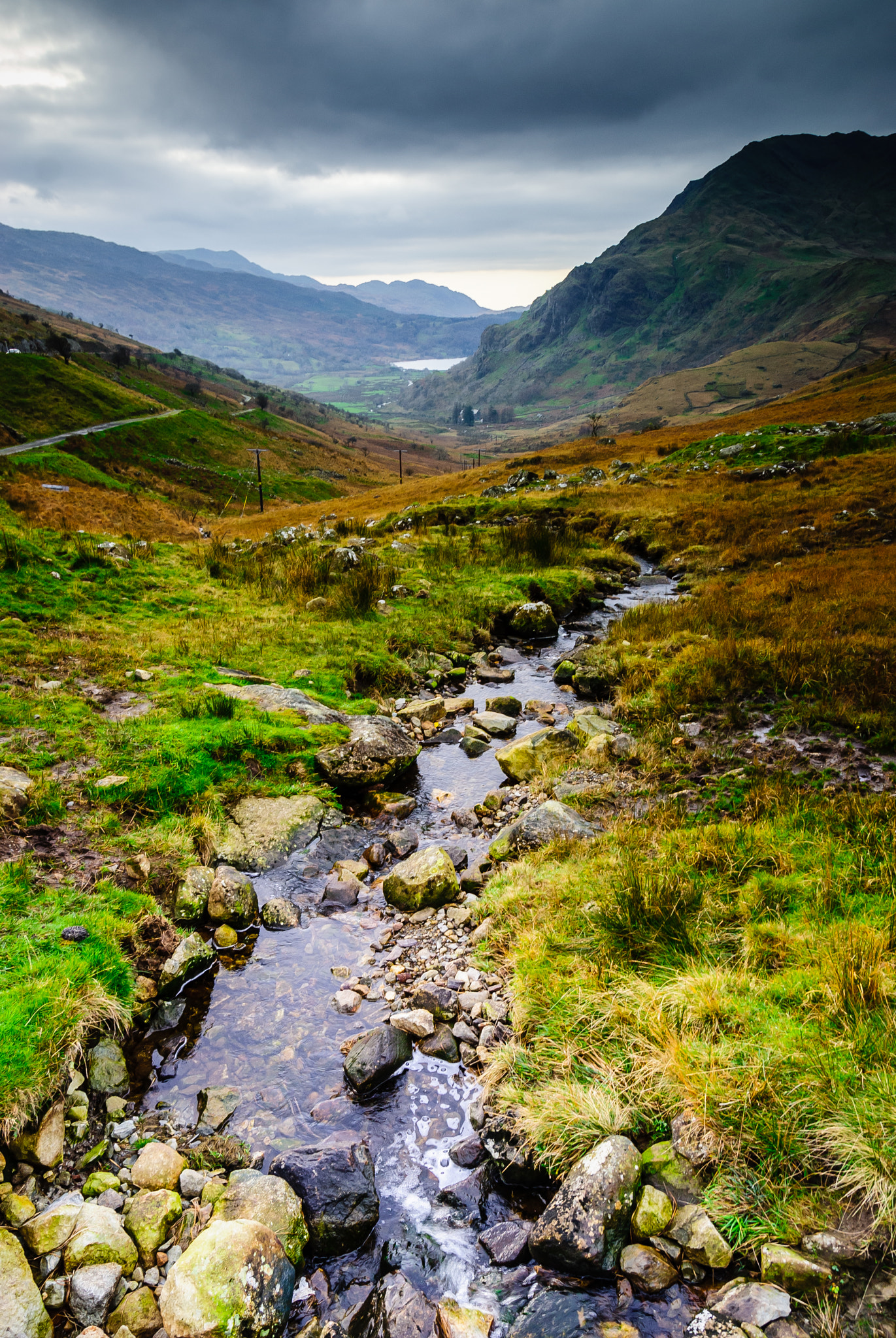 Sony Alpha DSLR-A300 sample photo. Stream in snowdonia photography