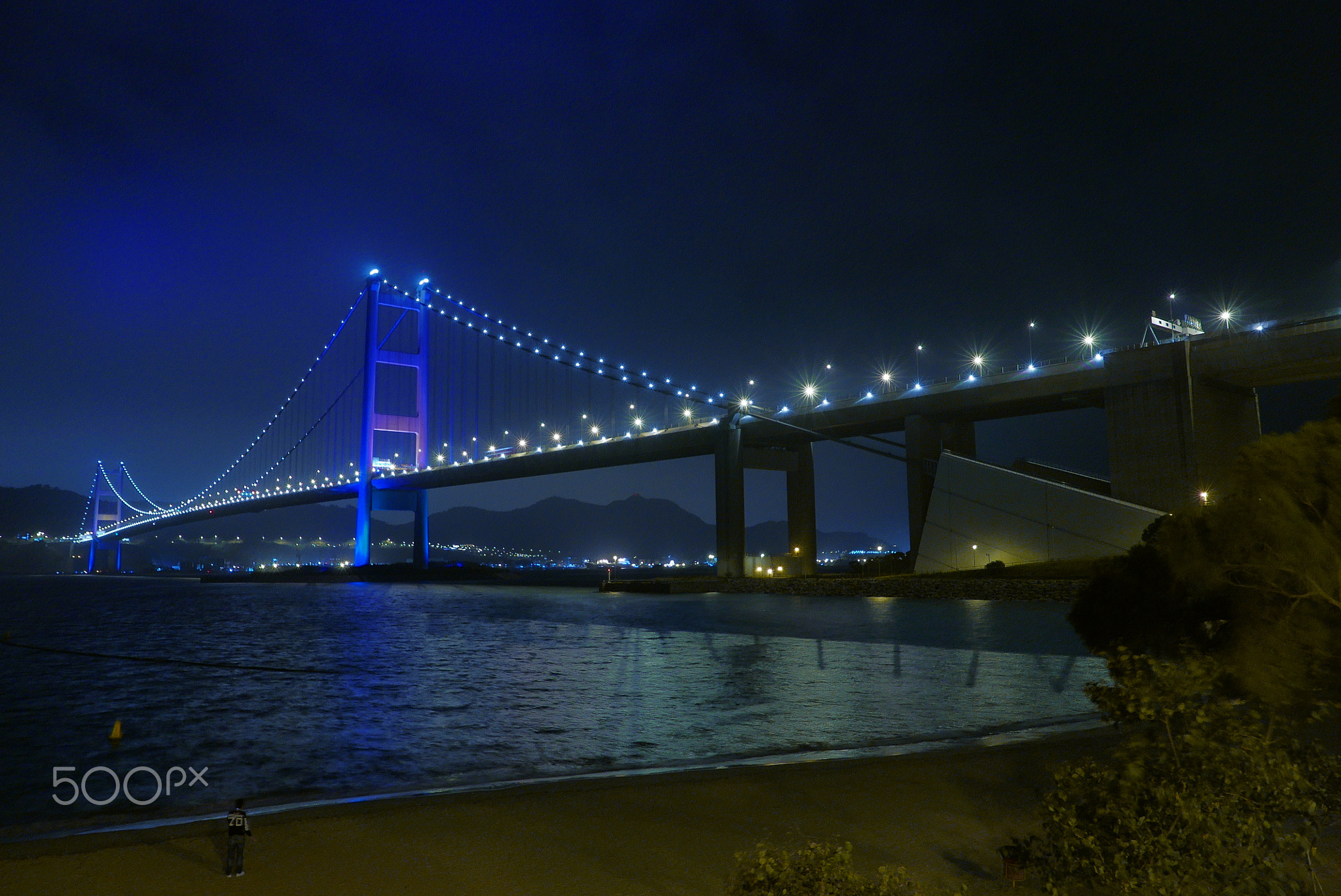 Tsing Ma Bridge at Night