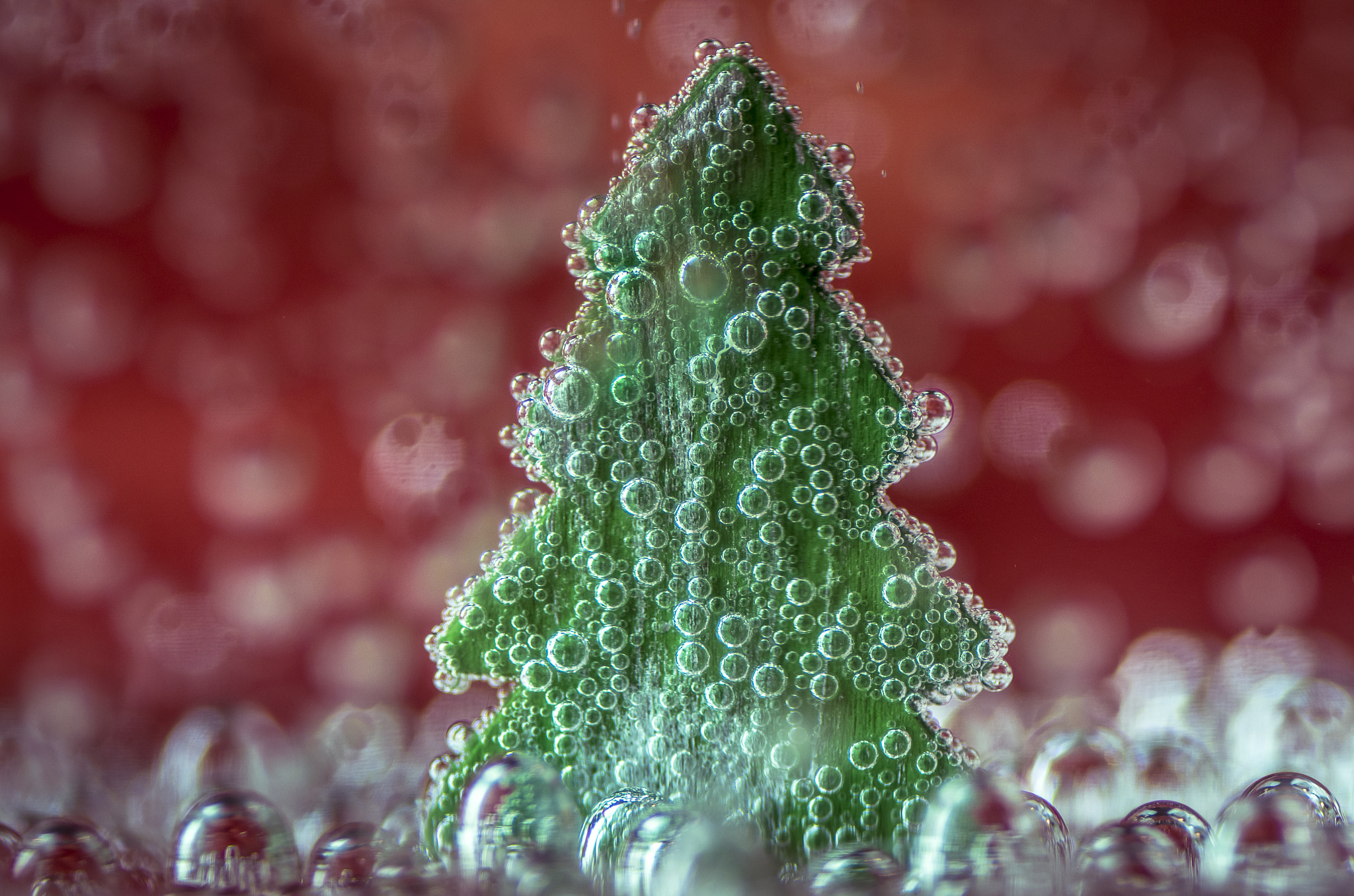 Tamron SP AF 90mm F2.8 Di Macro sample photo. Christmas tree with balls photography