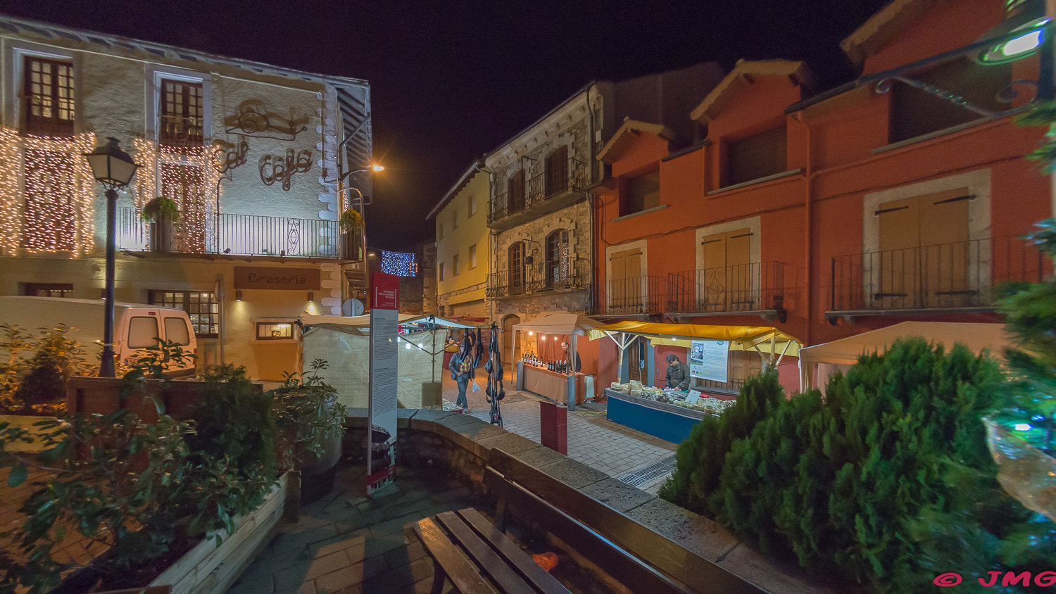 Nikon D610 + Nikon AF Fisheye-Nikkor 16mm F2.8D sample photo. Plaça major, llívia, girona photography