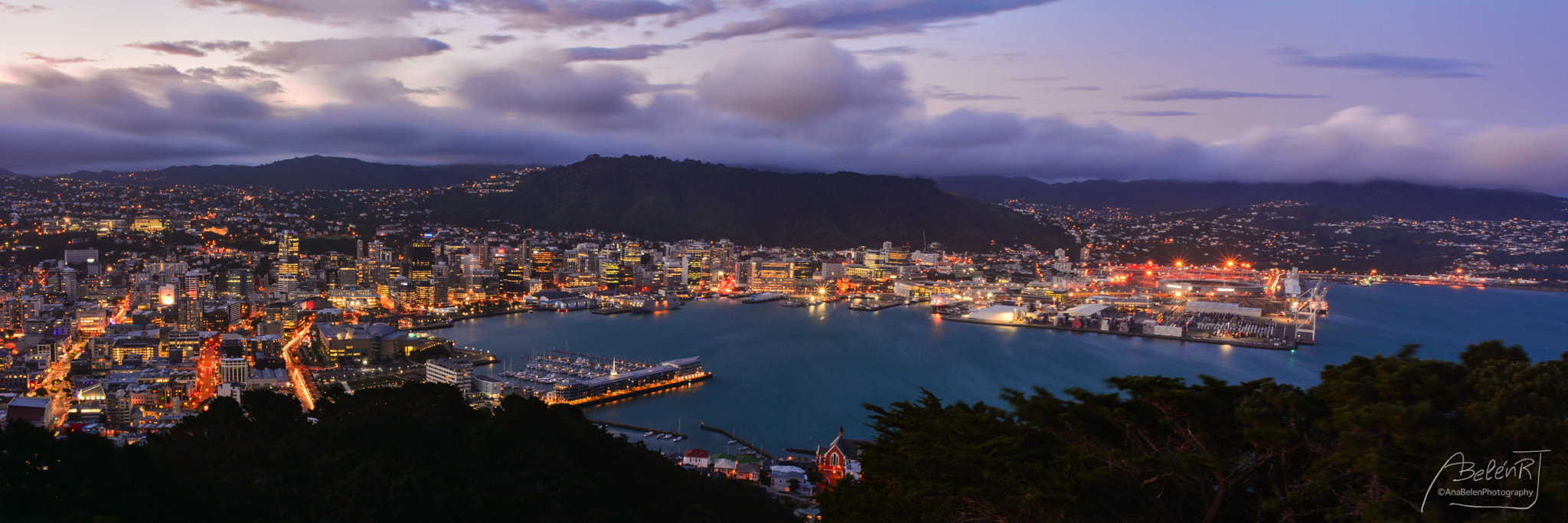 AF Zoom-Nikkor 28-200mm f/3.5-5.6D IF sample photo. Wellington by night photography