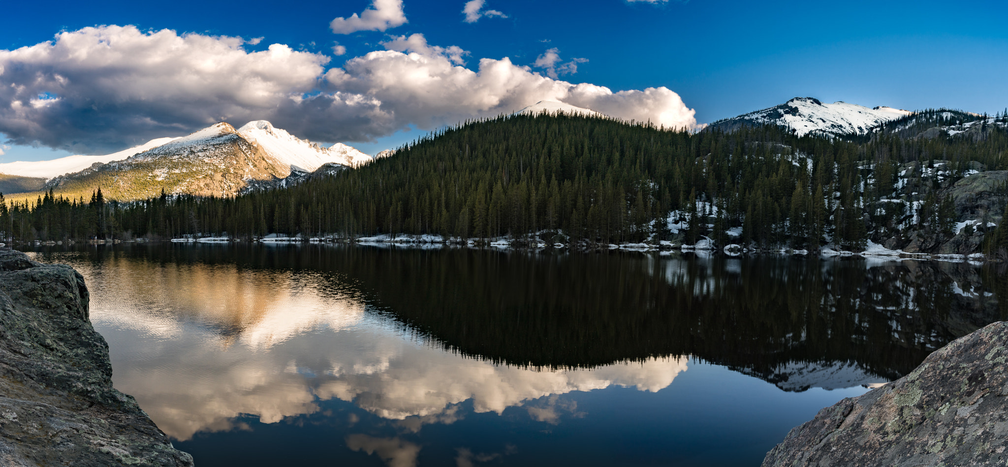 Sony ILCA-77M2 sample photo. Dream lake sunset pano photography