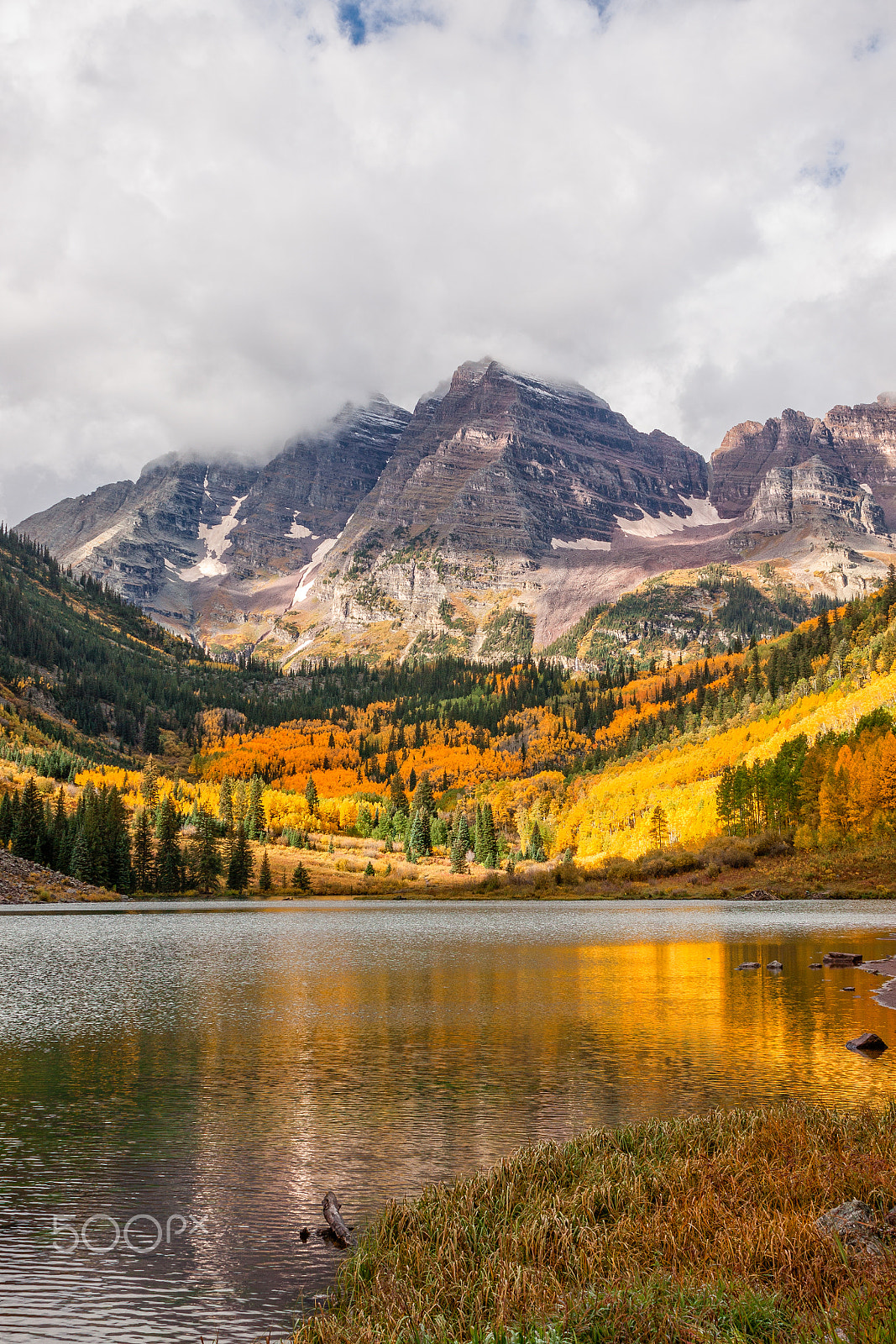Canon EOS 50D + EF28-70mm f/2.8L USM sample photo. Maroon bells aspen colorado in fall photography