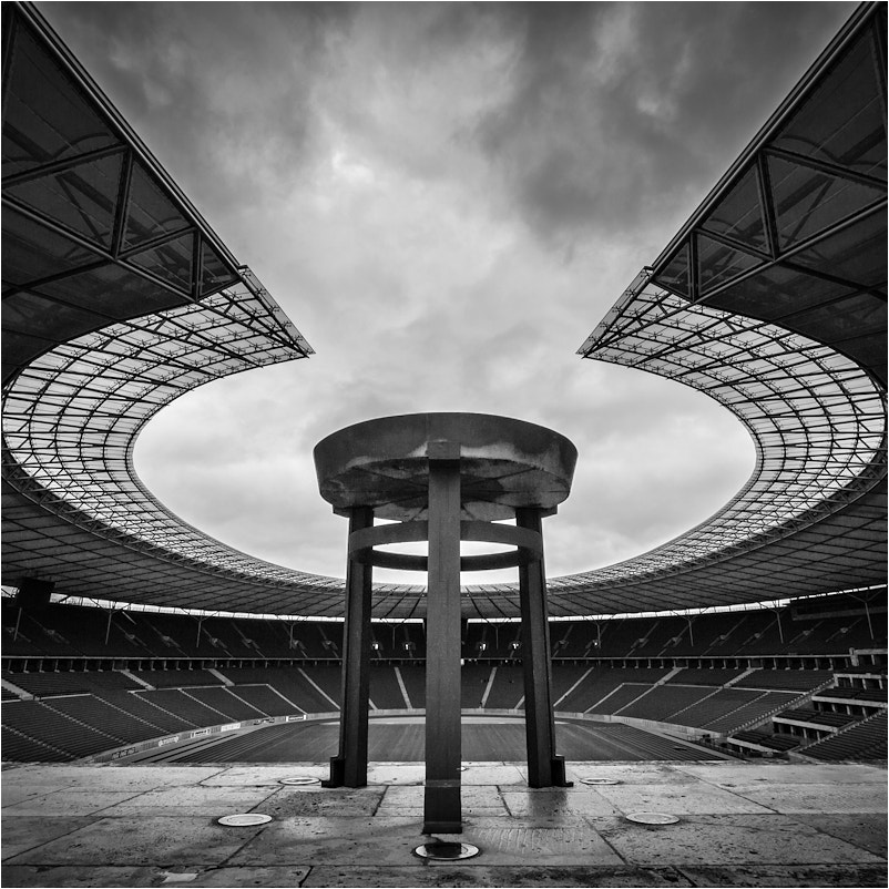 Olympus Zuiko Digital ED 9-18mm F4.0-5.6 sample photo. Olympiastadion photography
