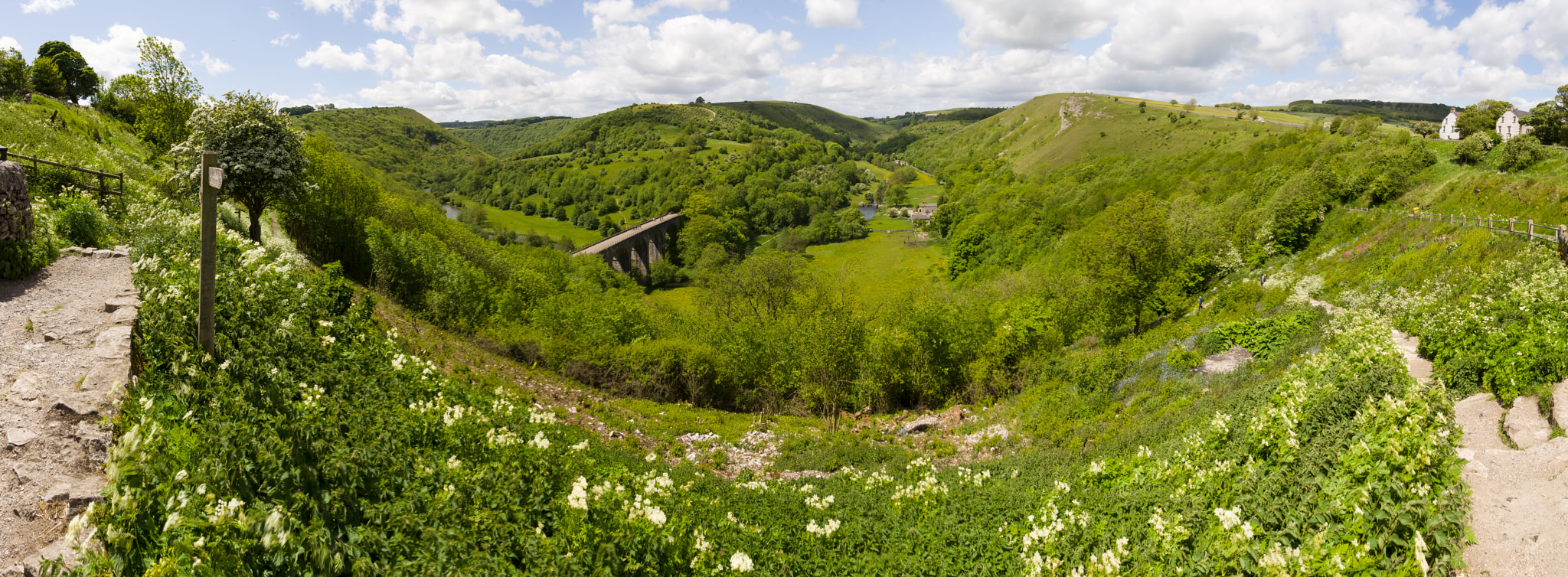 Sony SLT-A65 (SLT-A65V) sample photo. Monsal dale panorama photography