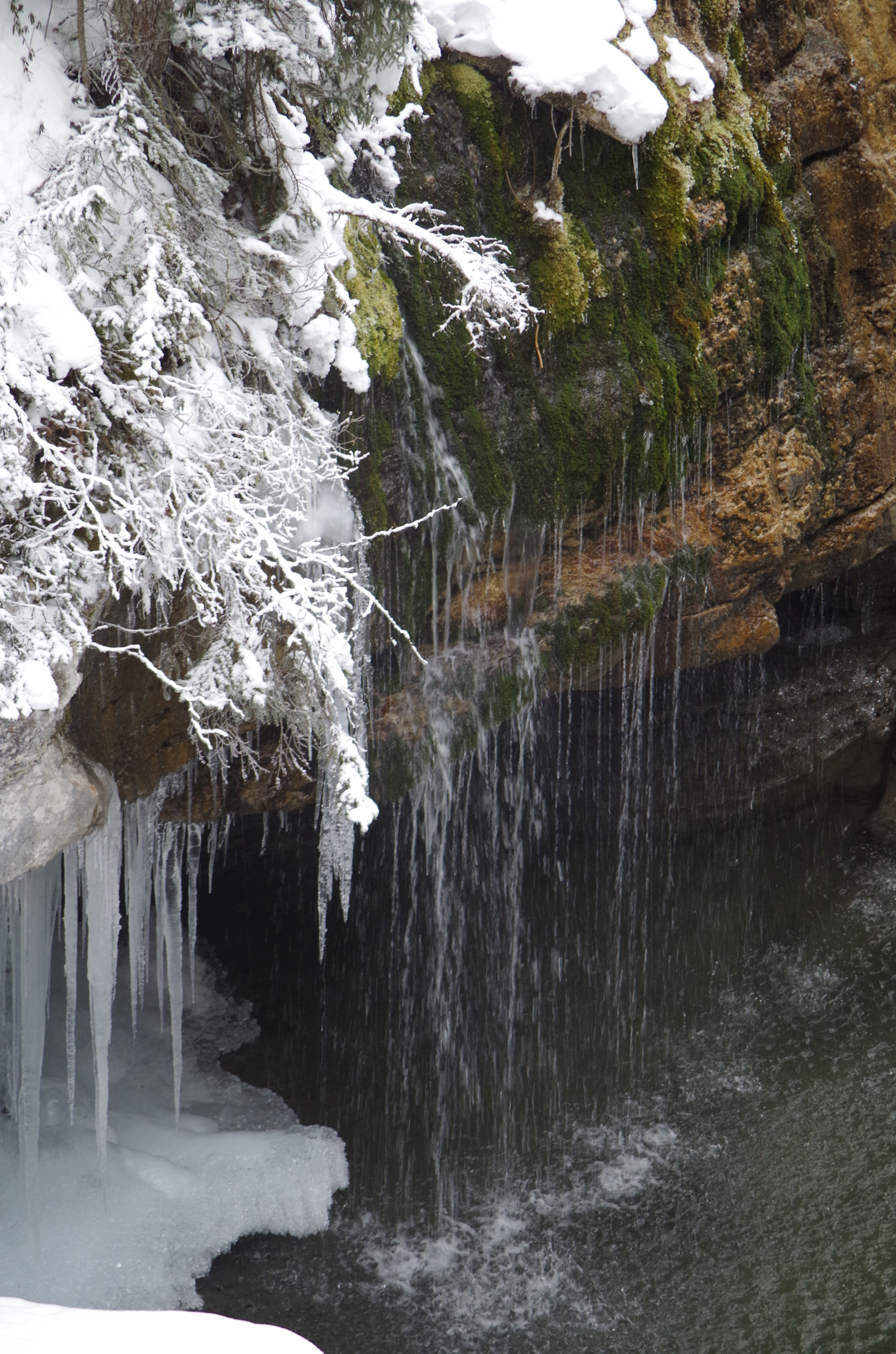 Pentax K-50 + Pentax smc DA 50-200mm F4-5.6 ED sample photo. Sunday morning walk maligne canyon jasper alberta photography