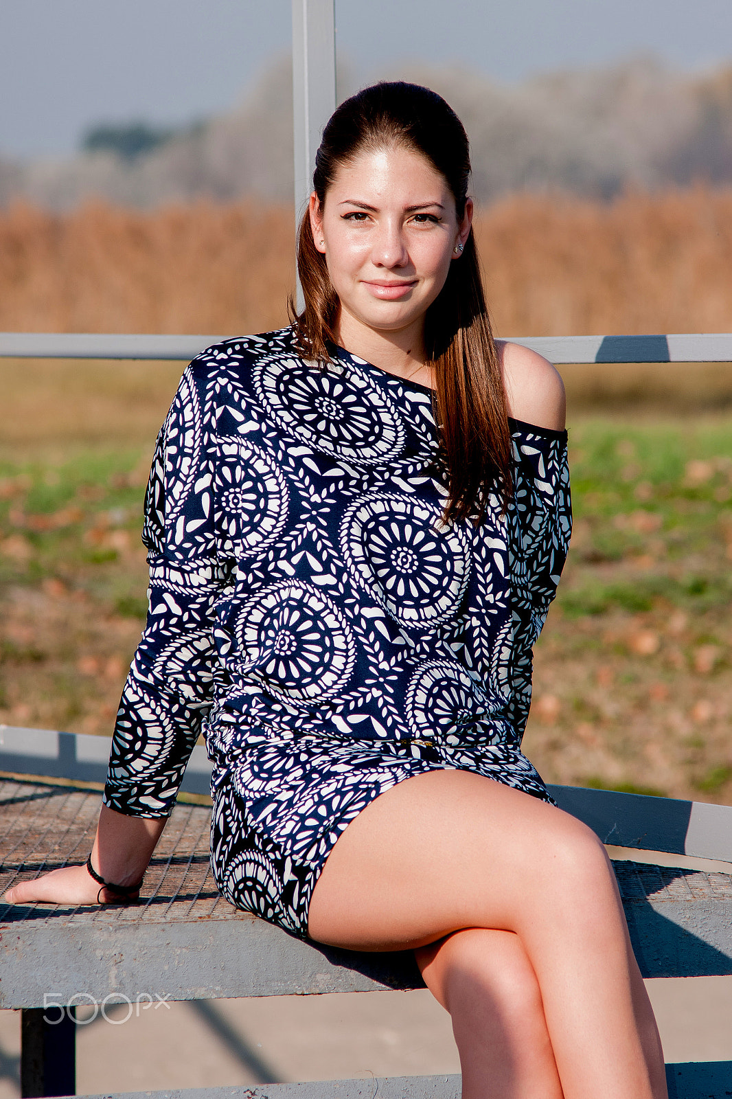 Sony Alpha DSLR-A700 + Minolta AF 70-210mm F4 Macro sample photo. Sitting on the iron bridge photography