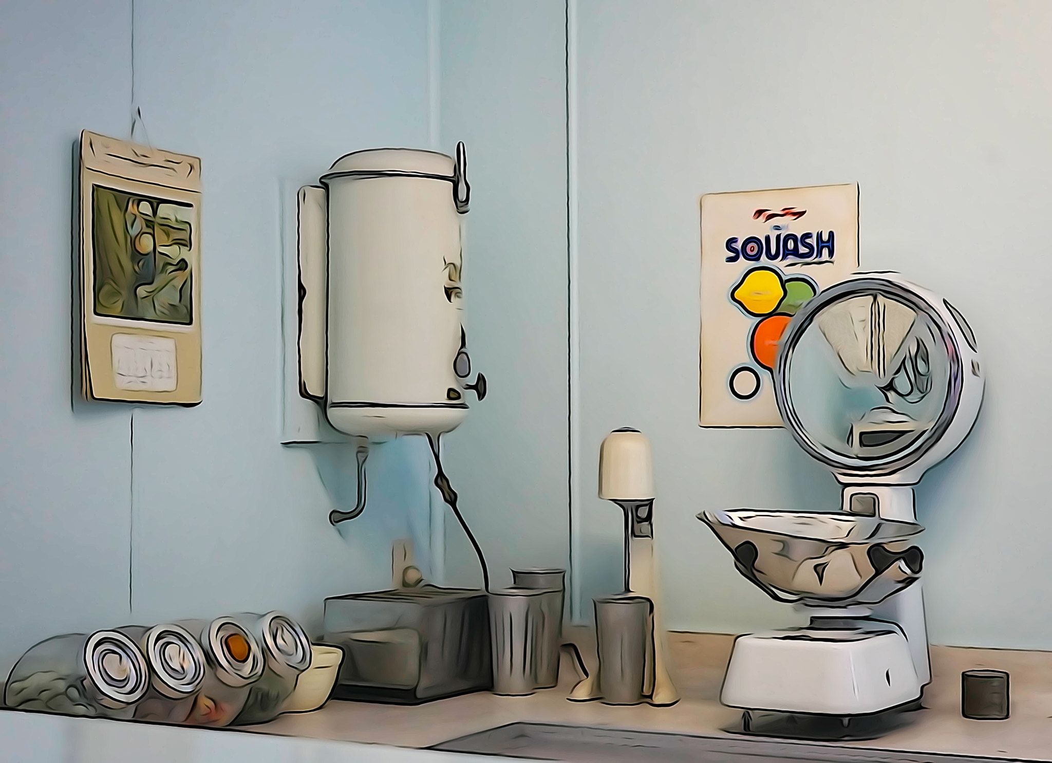 Sony a6000 + Sony Sonnar T* FE 35mm F2.8 ZA sample photo. Old store kitchen photography