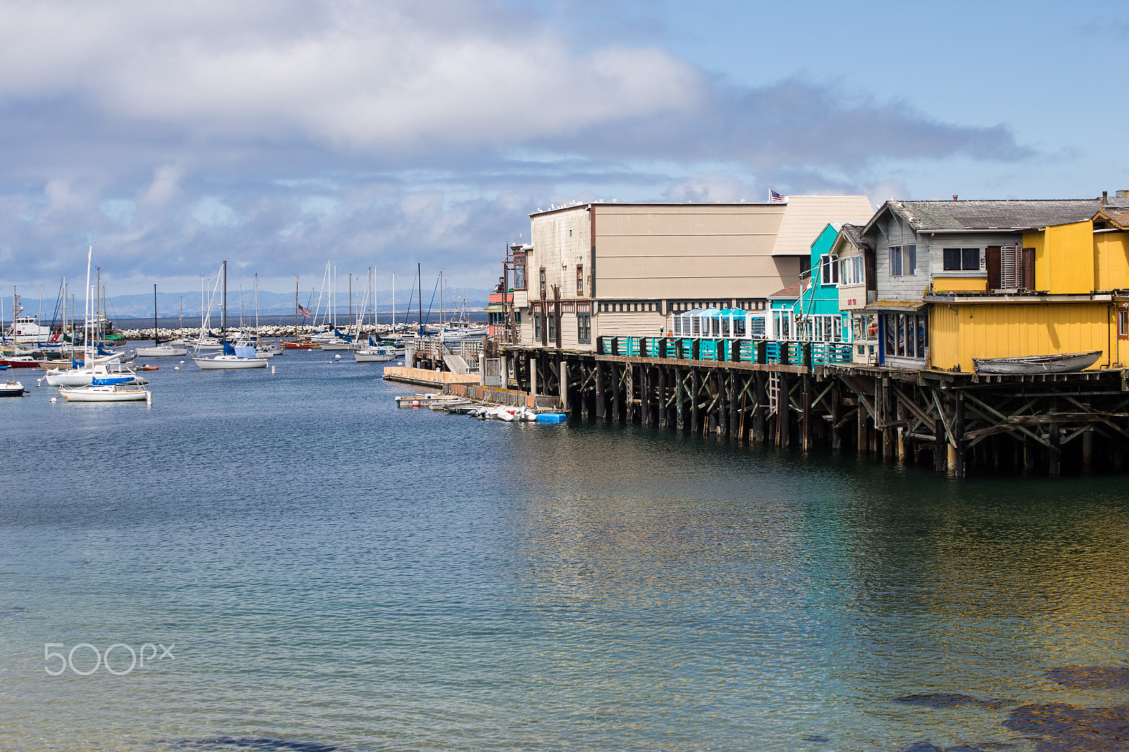 Canon EOS 6D + Canon EF 70-210mm f/4 sample photo. Monterey pier photography