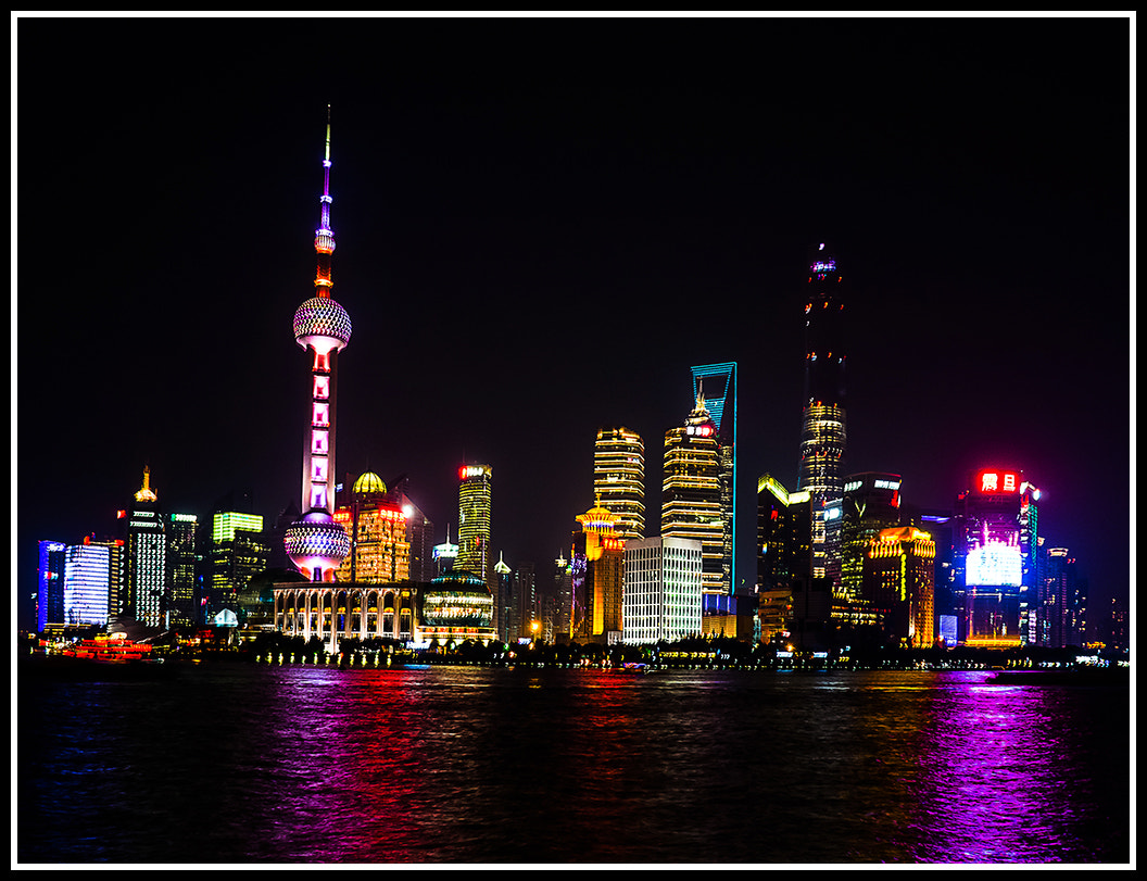 Olympus OM-D E-M10 sample photo. Shanghai by night photography