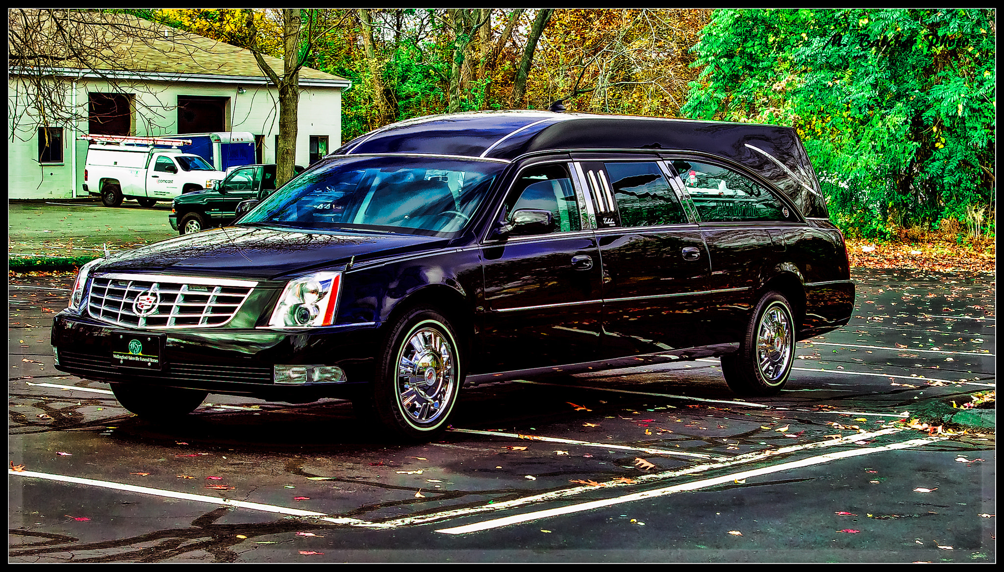 Pentax K-x sample photo. 2011 hearse made by cadillac. fleetwood body style. photography