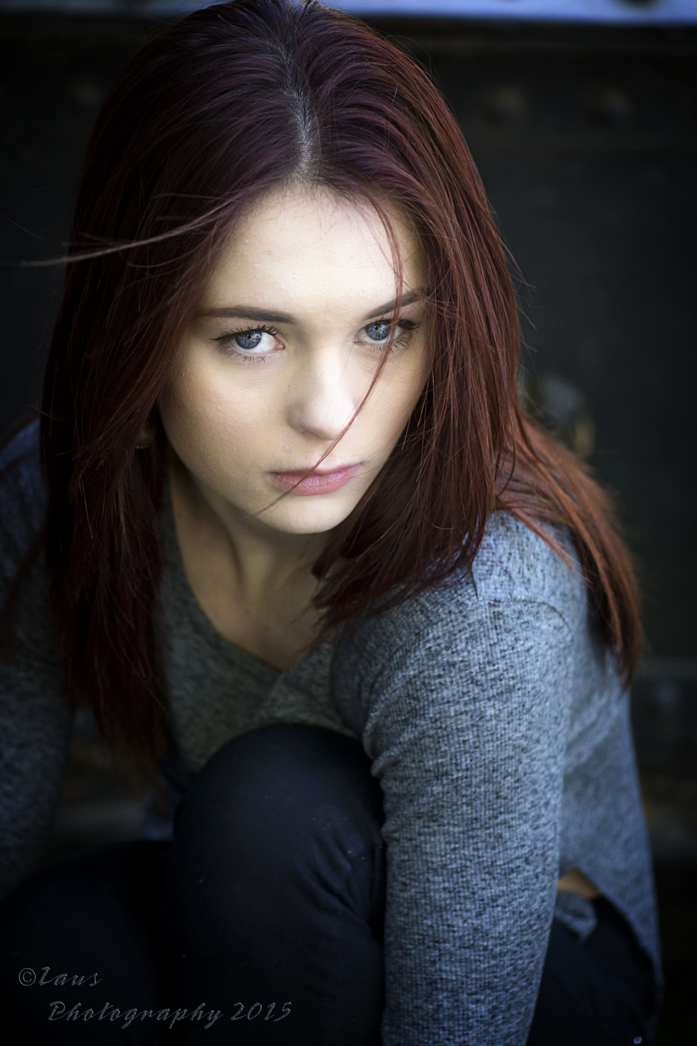 Sony 50mm F2.8 Macro sample photo. Redhead, blue eyes photography