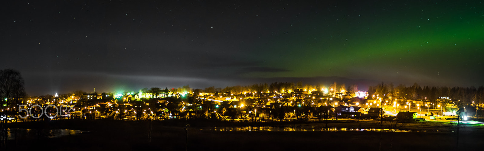 Pentax K-S1 sample photo. Northern lights in estonia photography