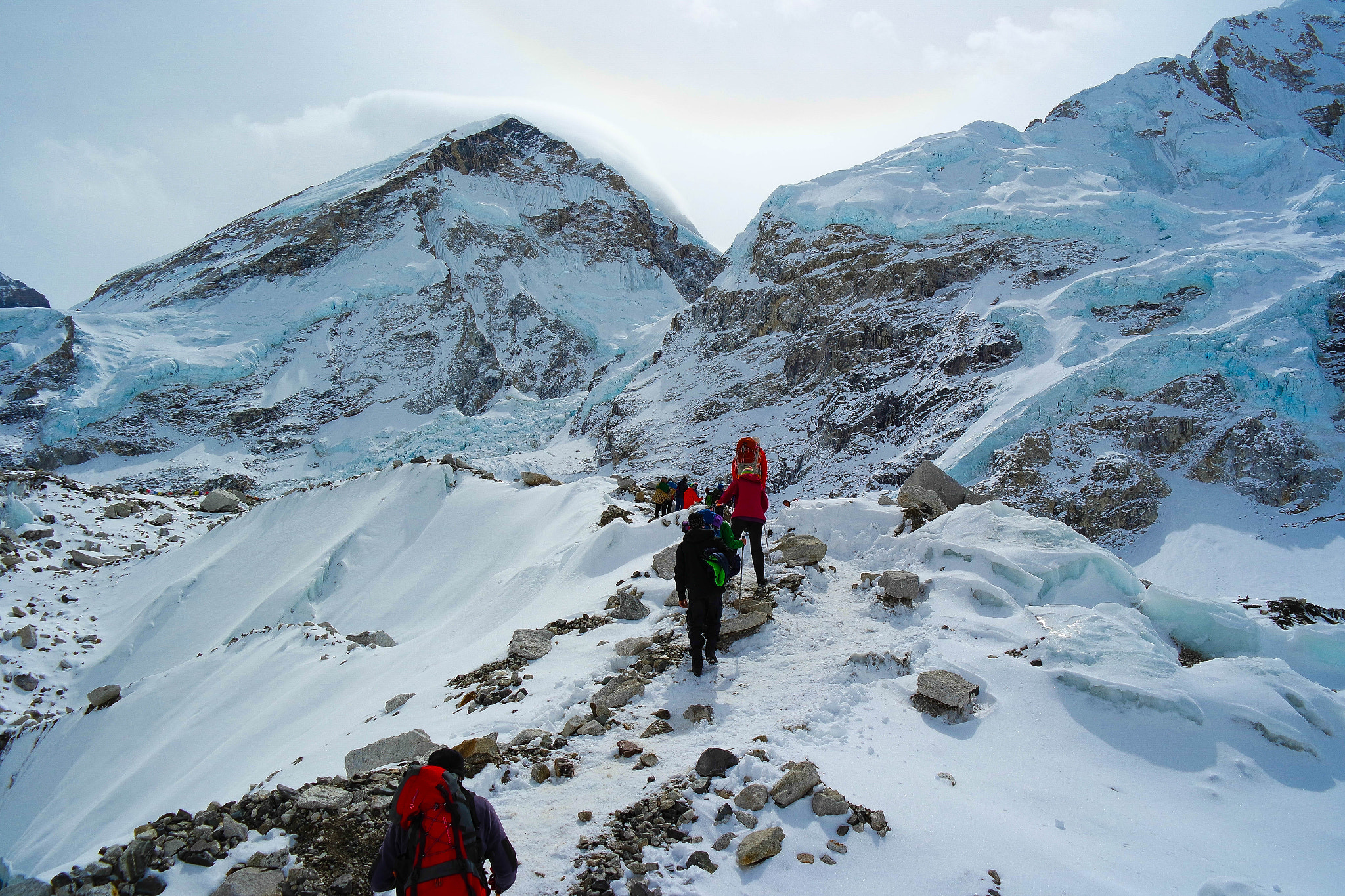 Samsung NX3000 + NX 18-55mm F3.5-5.6 sample photo. Summit of world highest mountain from e.b.c photography