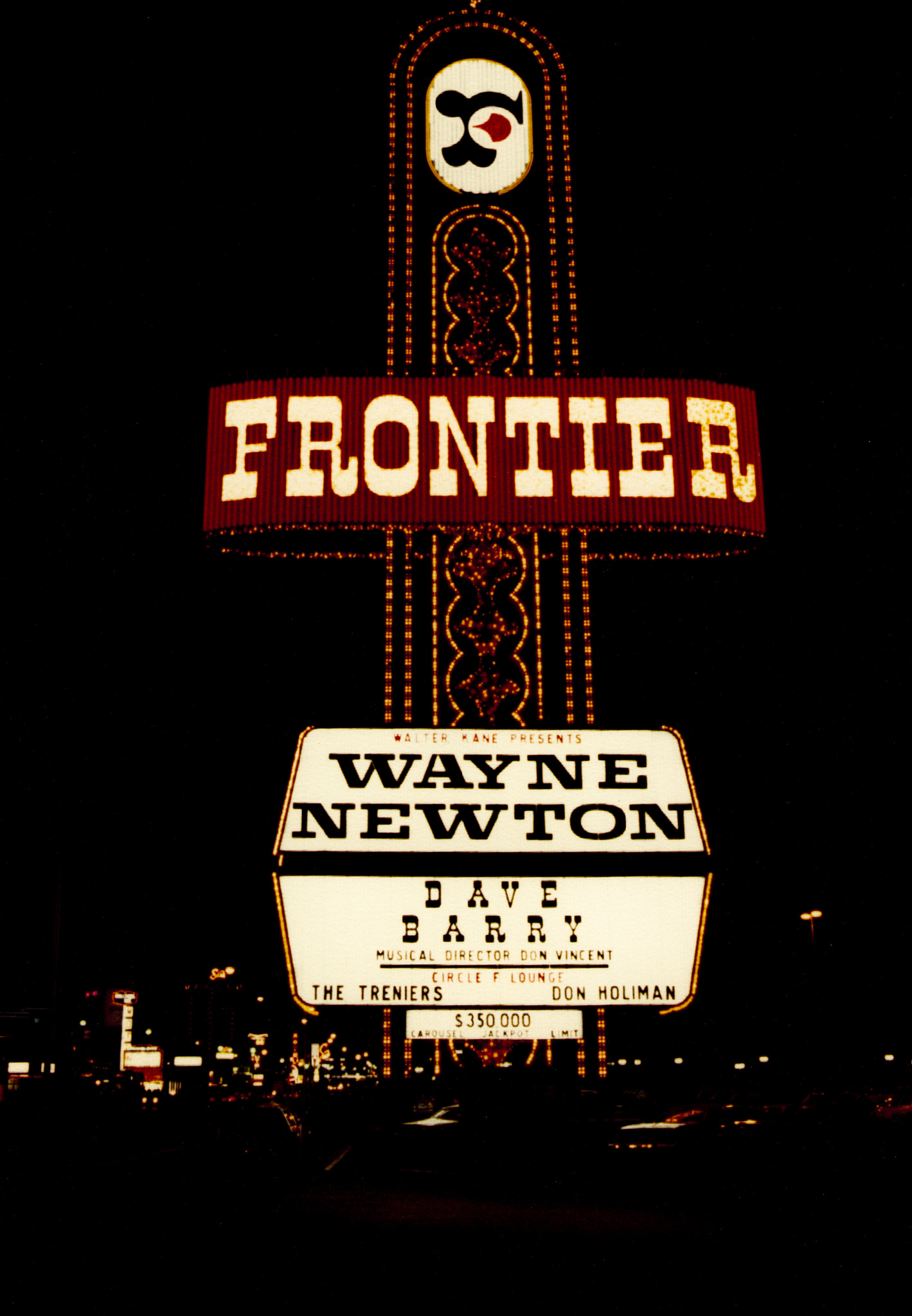 The old Frontier Hotel and Casino in the 80s