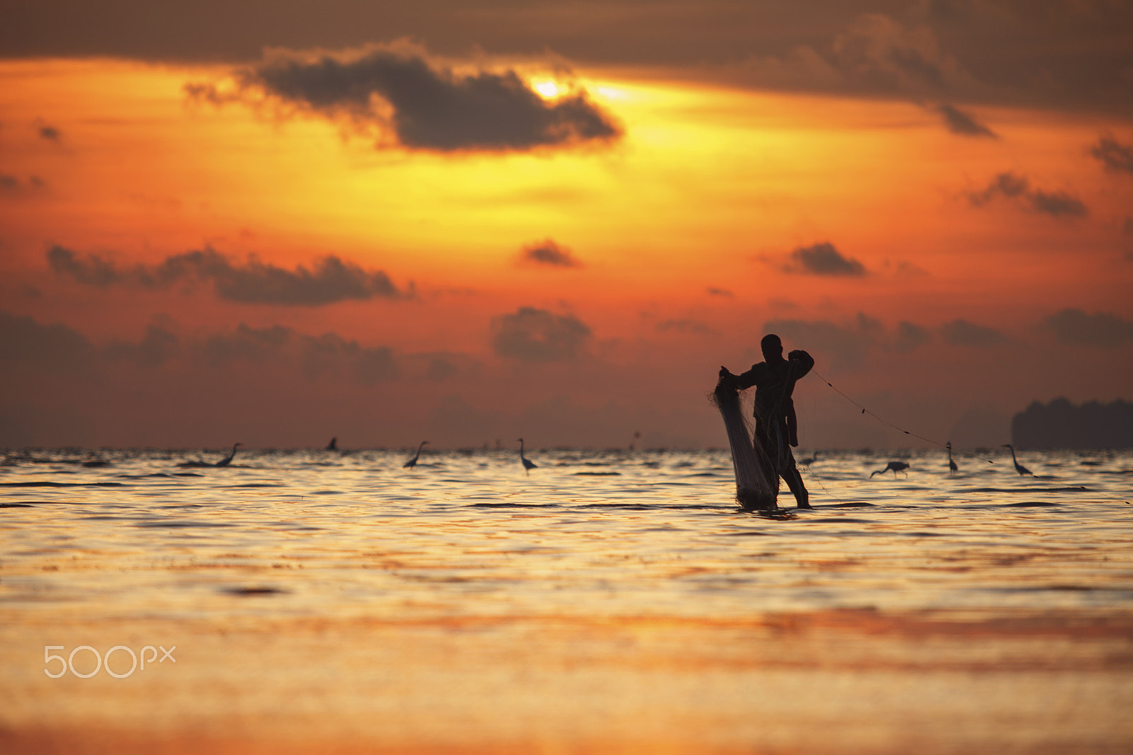 Canon EF 70-200mm F2.8L USM sample photo. Fisherman photography