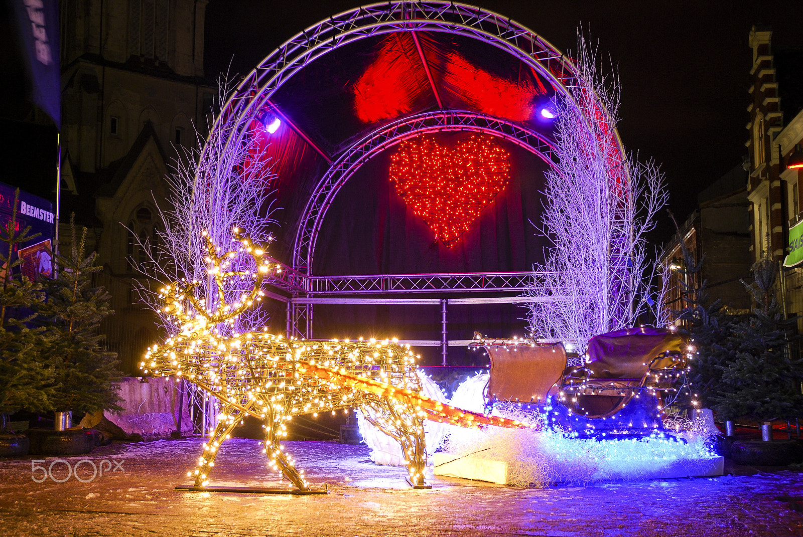 Nikon D40X sample photo. Santas sled photography