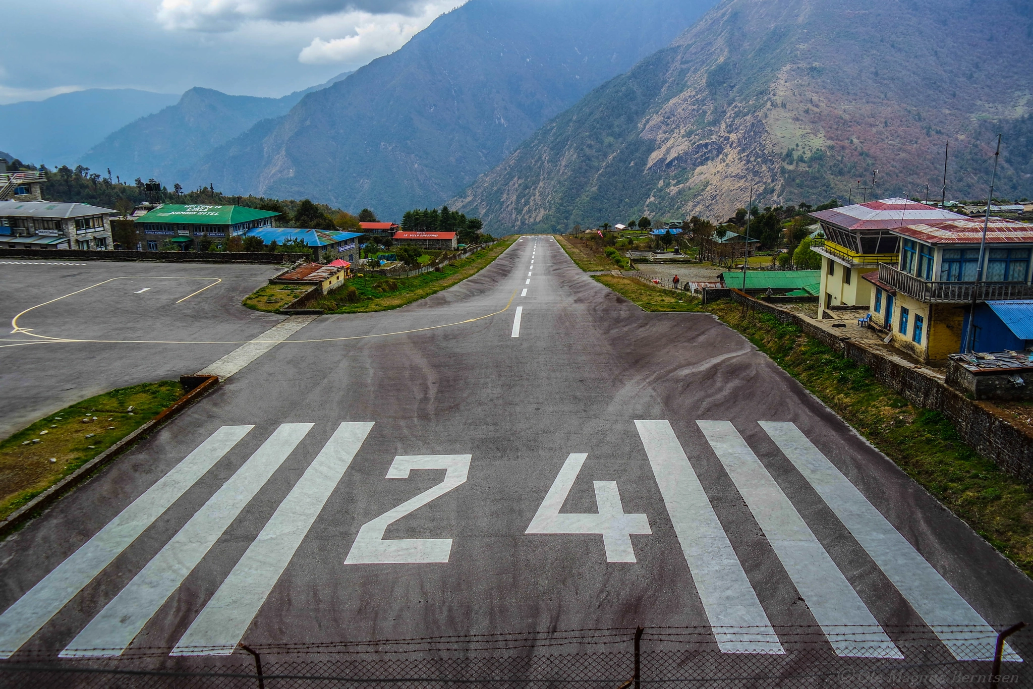 Samsung NX3000 + NX 18-55mm F3.5-5.6 sample photo. Lukla airport - most dangerus in the world photography