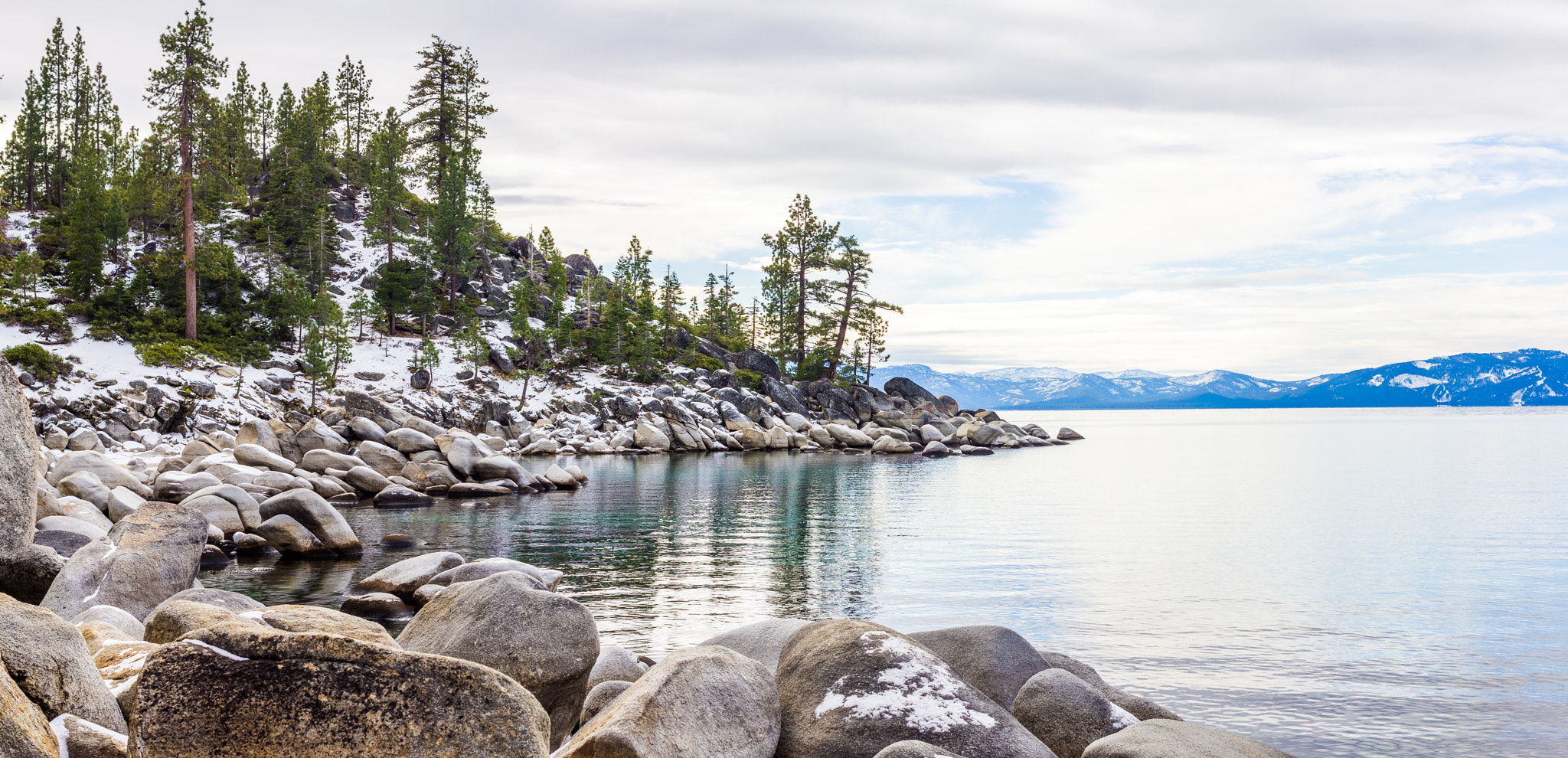 Canon EF 40mm F2.8 STM sample photo. Hdr pano lake tahoe photography