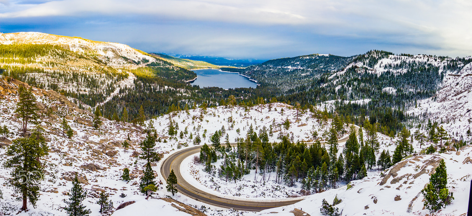 Canon EF 28-70mm f/3.5-4.5 sample photo. Pano donner lake photography
