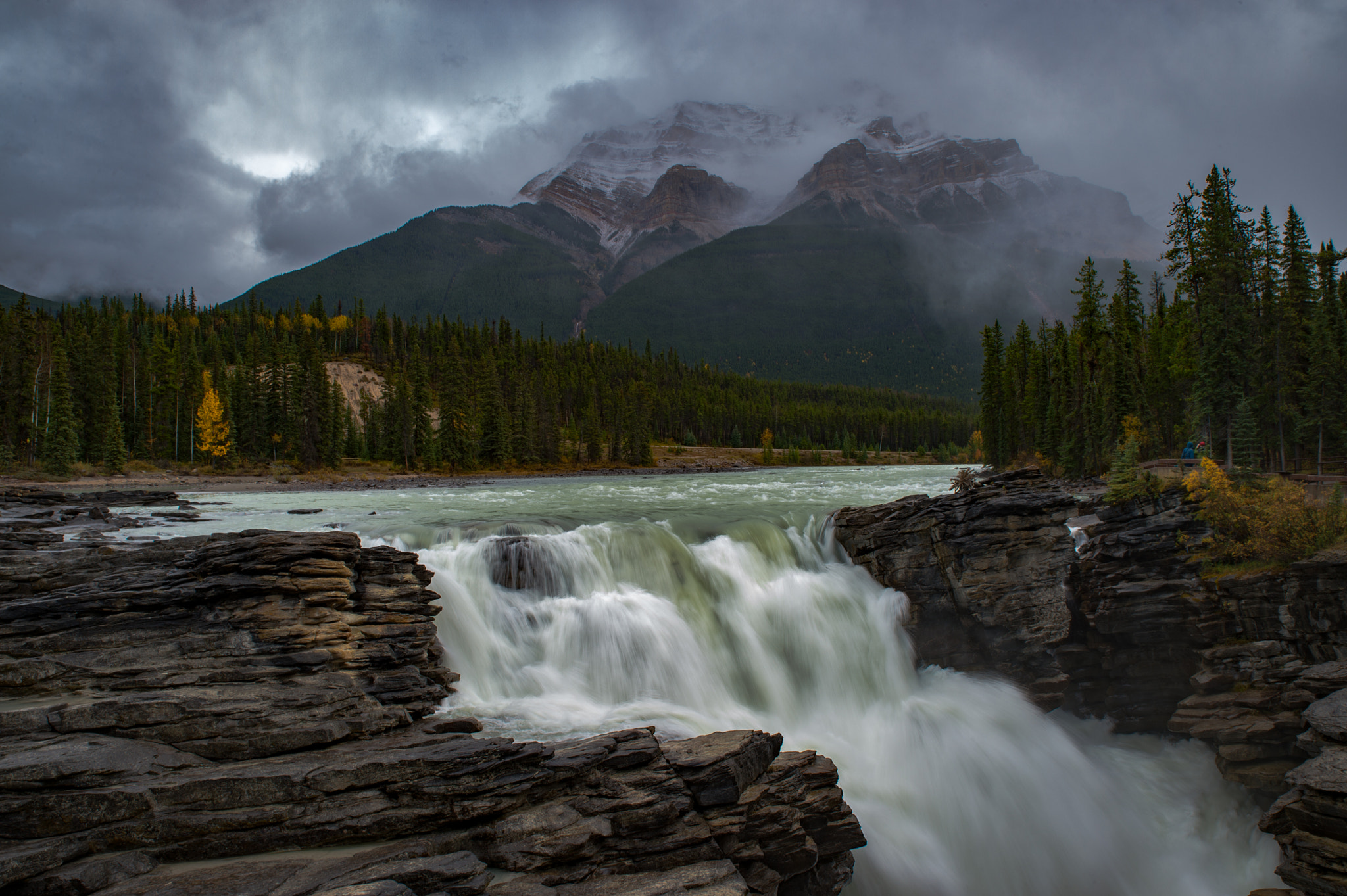 Nikon Df sample photo. Athabasca falls, canada photography