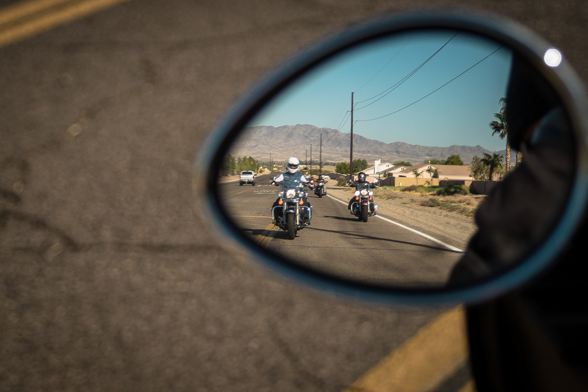 Sony a7S + Tamron 18-270mm F3.5-6.3 Di II PZD sample photo. Motorcycle mirror photography