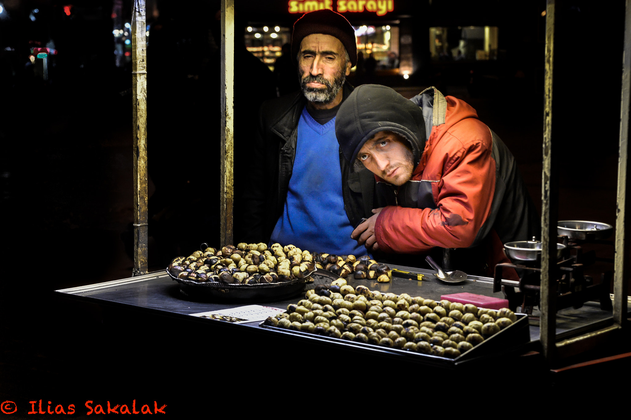 Nikon Df sample photo. Istanbul, chestnut sellers photography